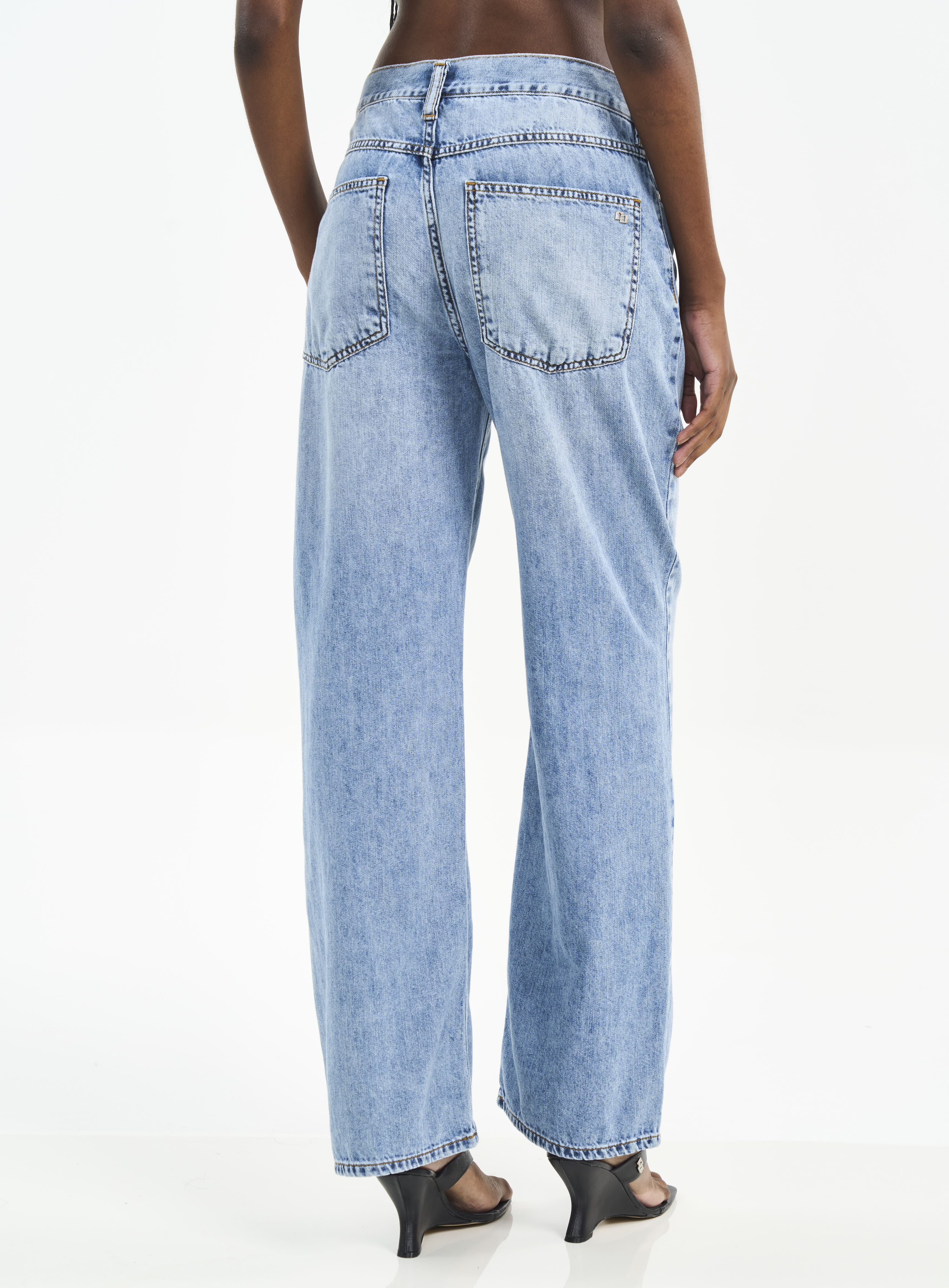 CALÇA JEANS LEONI LOW 34 INDIGO