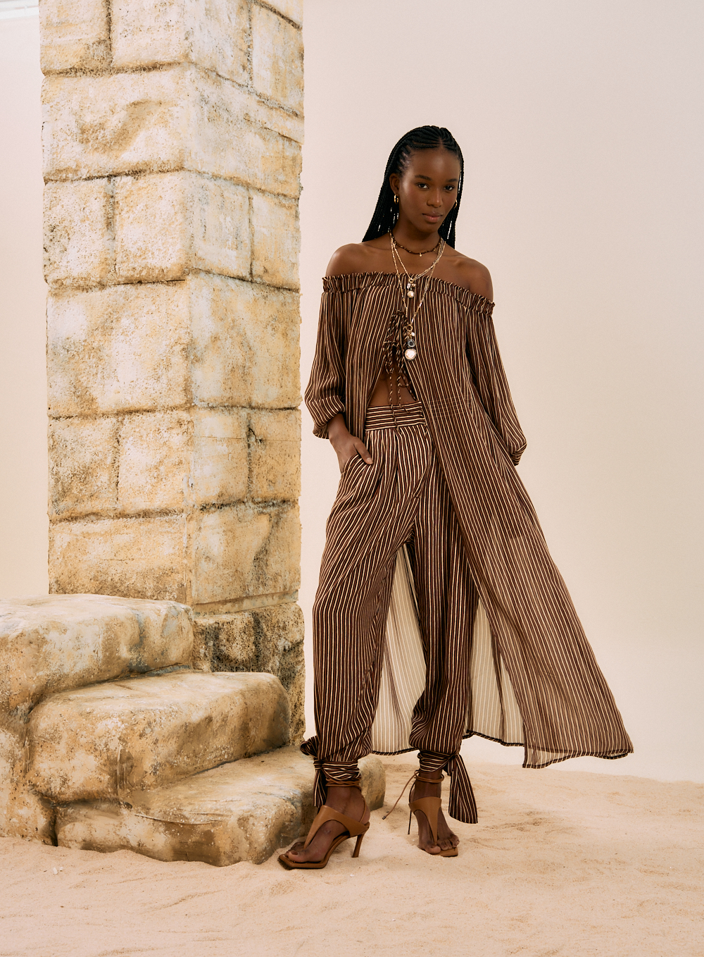 BLUSA LISTRADA G TRIBAL STREAKS