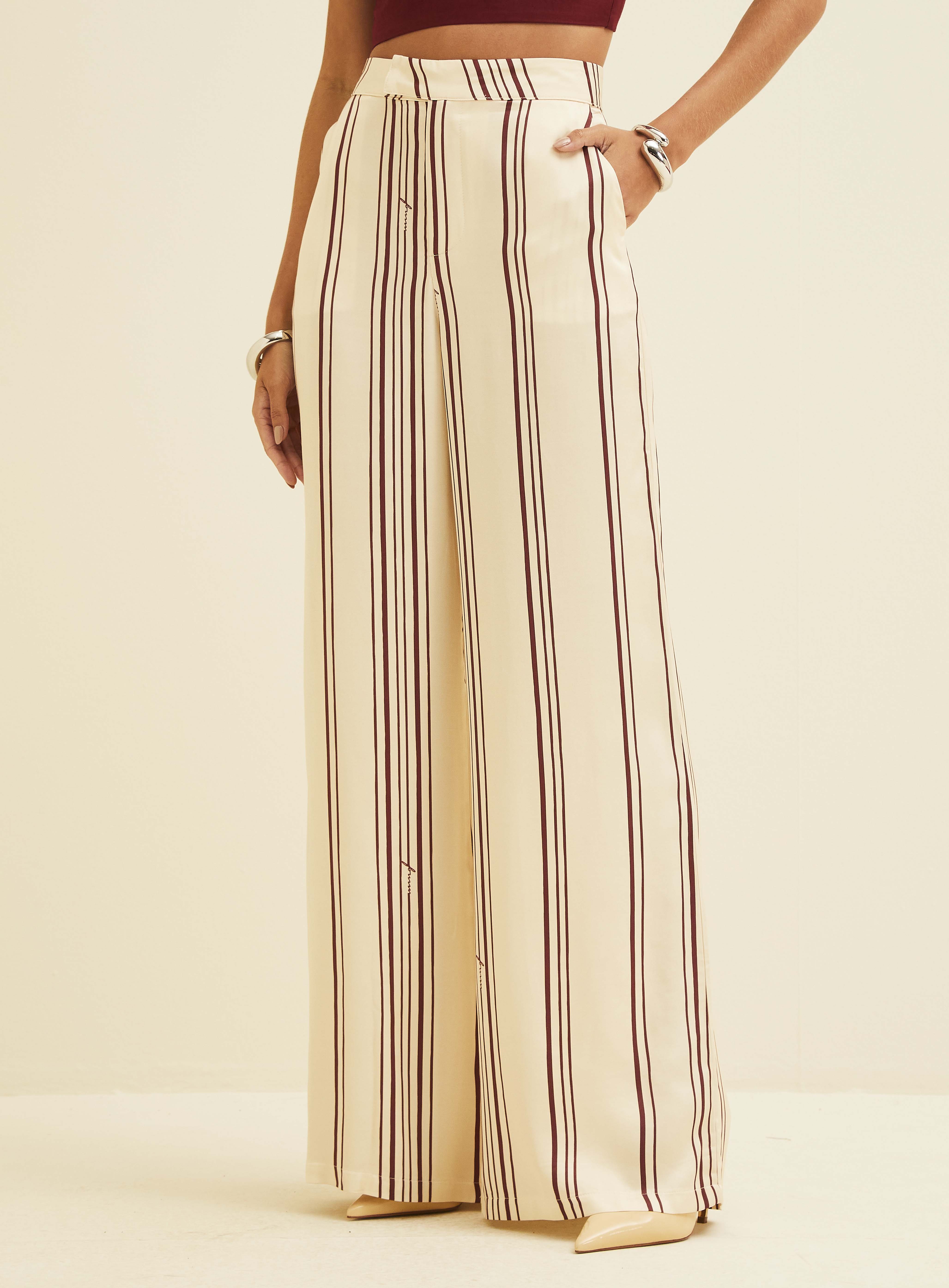 CALÇA ESTAMPADA M FORUM STRIPES
