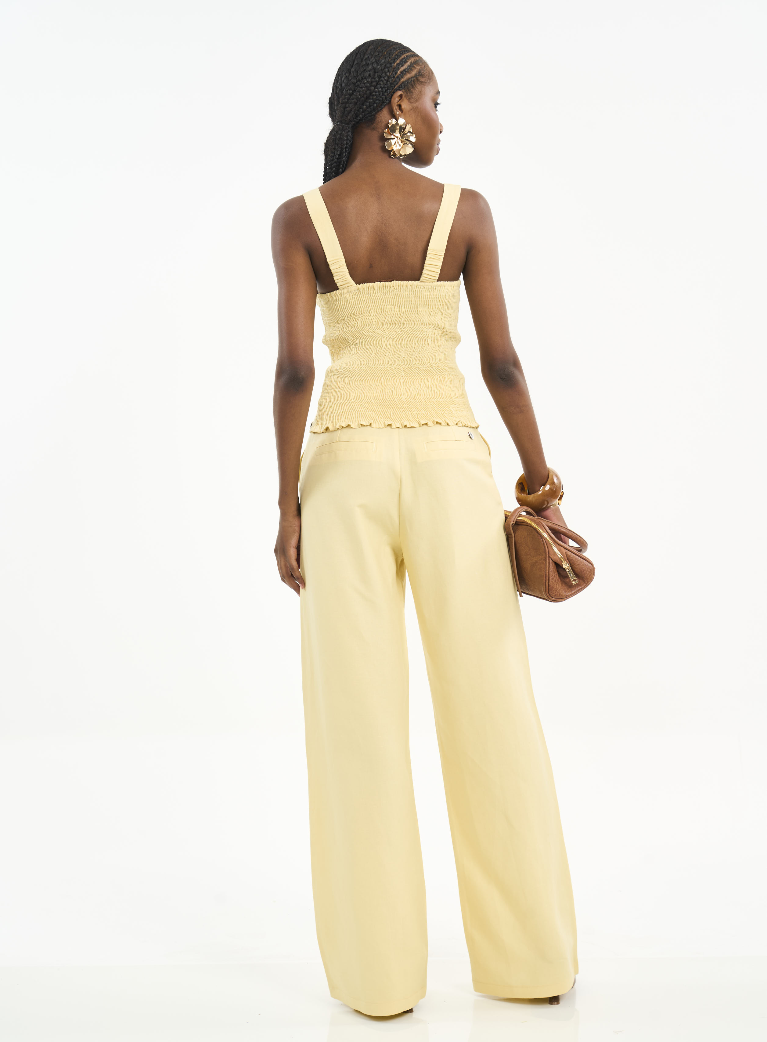 BLUSA LINHO G AMARELO SOLENE