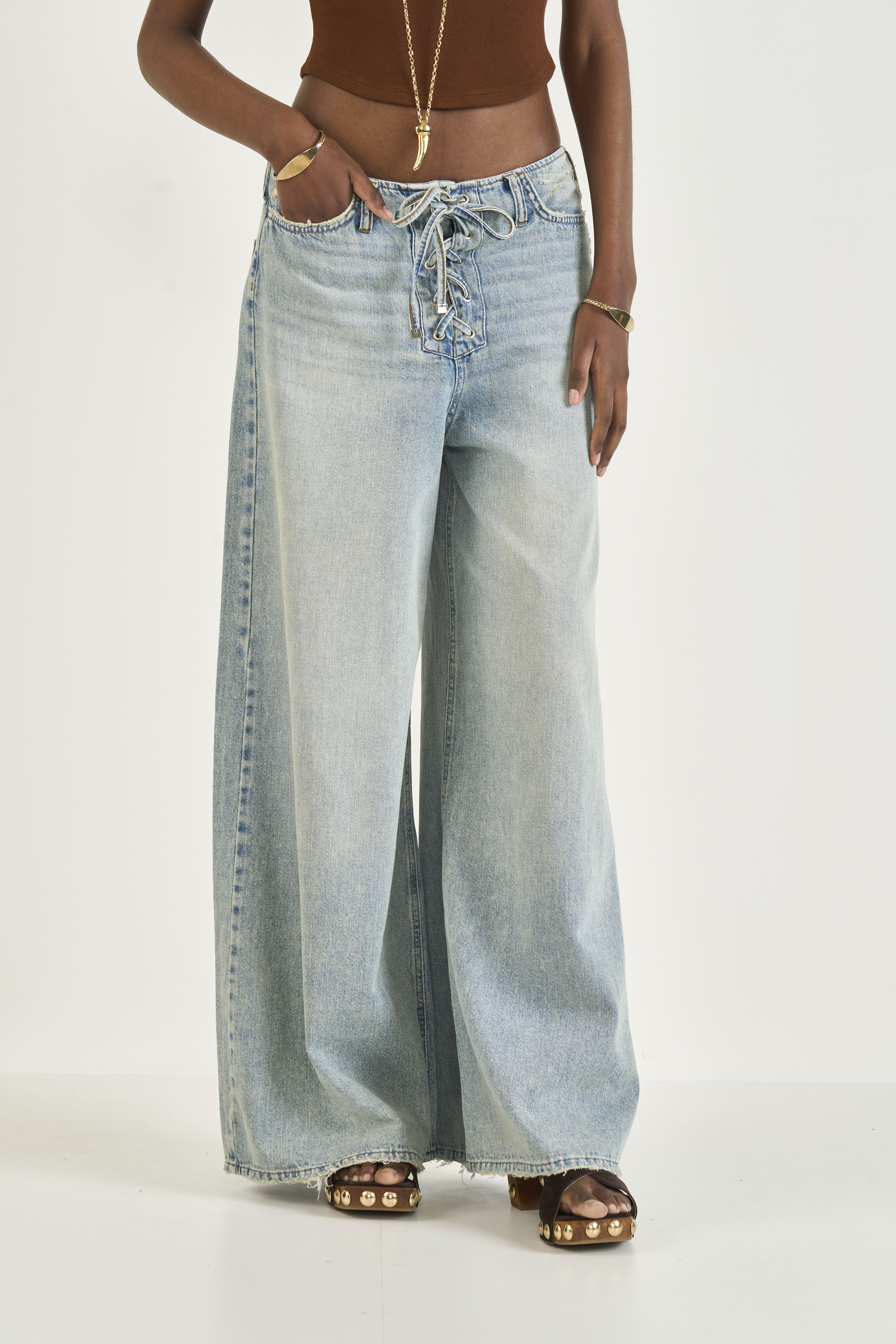 CALÇA JEANS BRUNA LOW 38 INDIGO