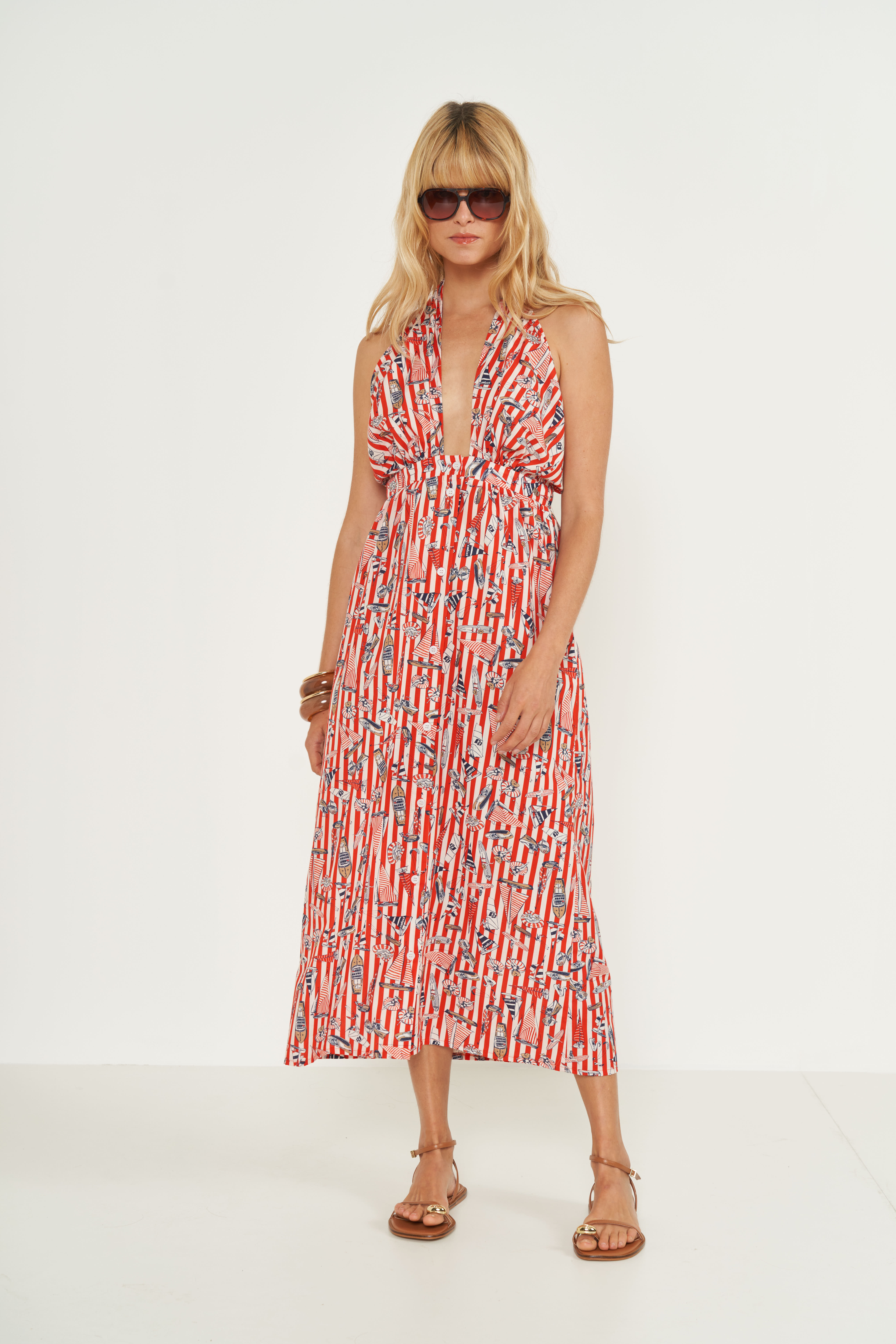 VESTIDO ESTAMPADO M SAILING