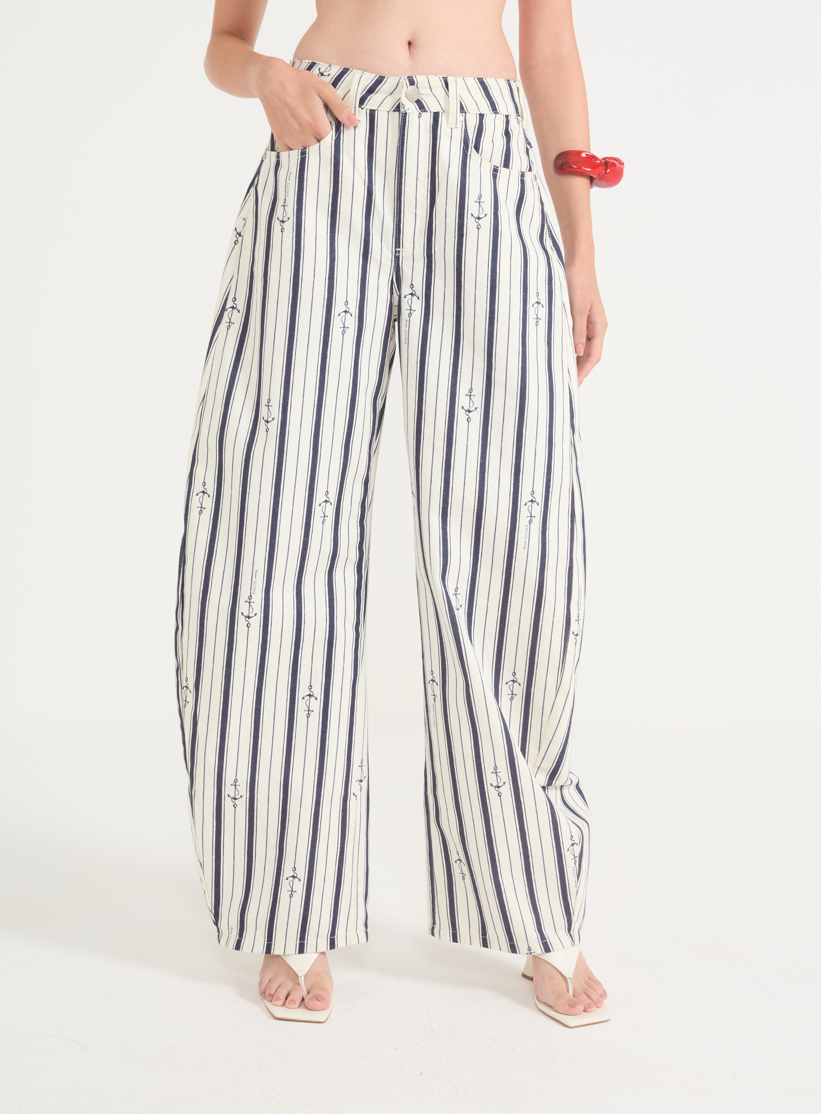 CALÇA SARJA BARRIL 34 NAVY 02