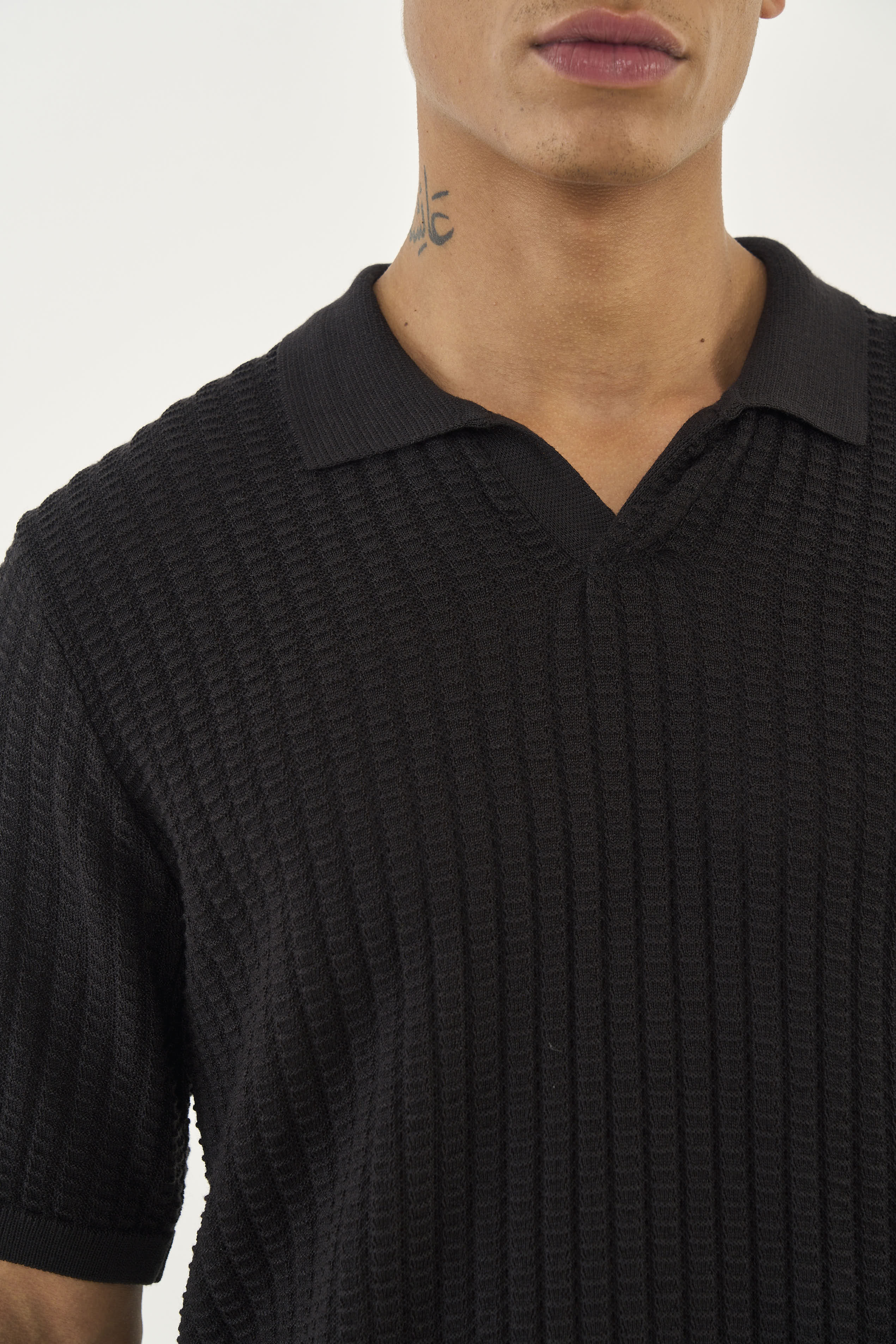 POLO TRICÔ G PRETO