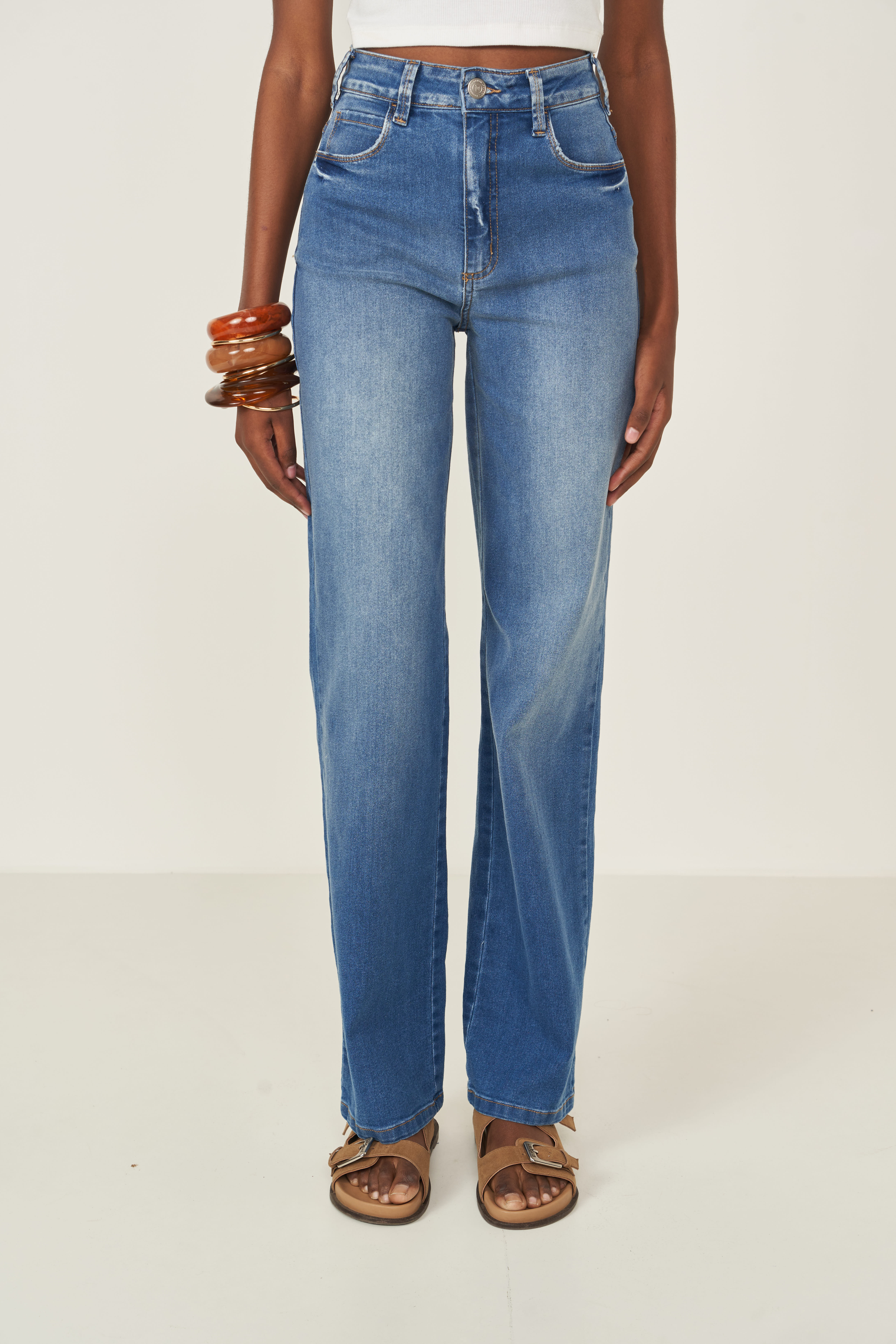CALÇA JEANS JULIETTE STRECH 42 INDIGO