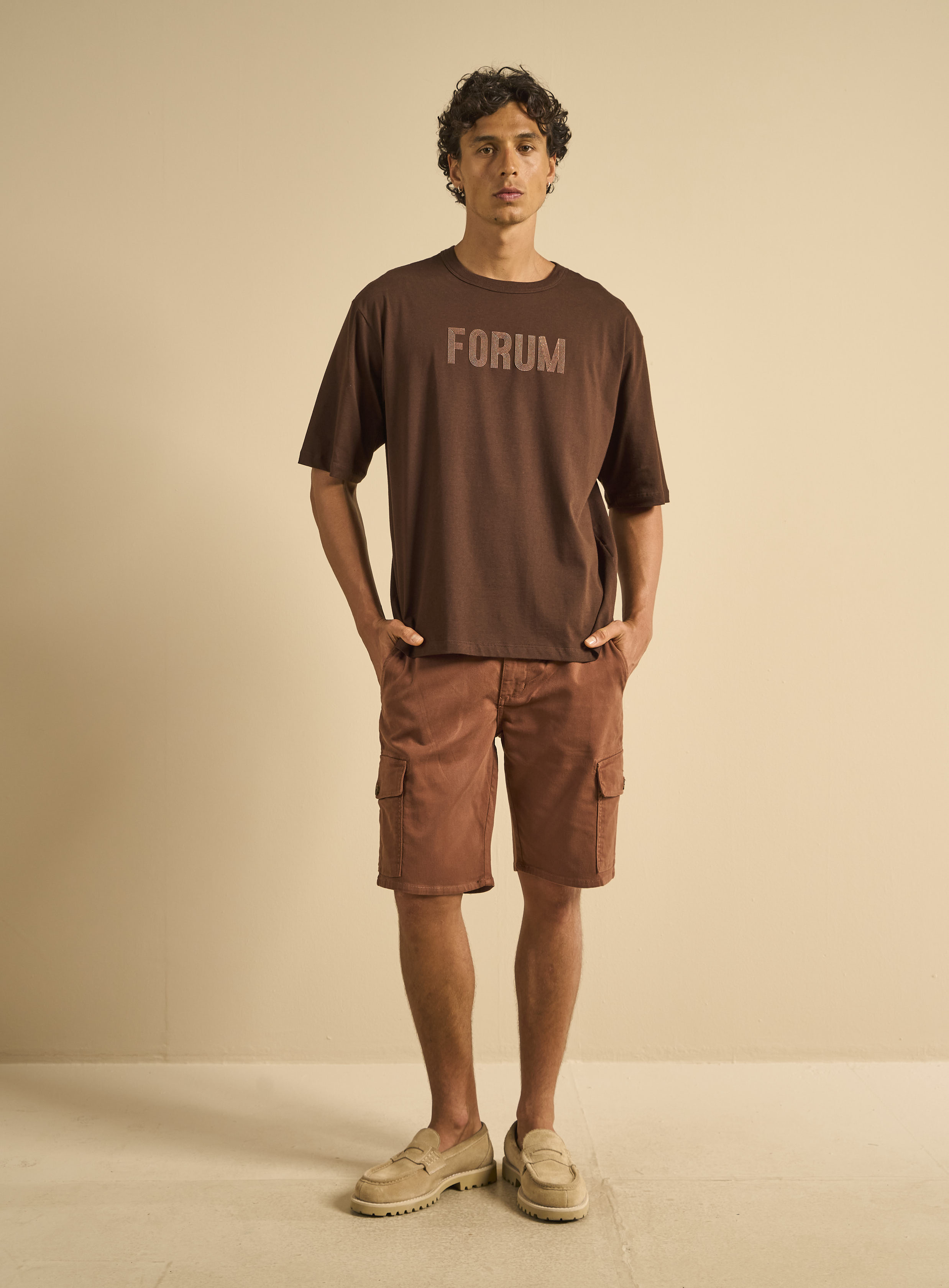 CAMISETA FORUM M MARROM NOBUCK