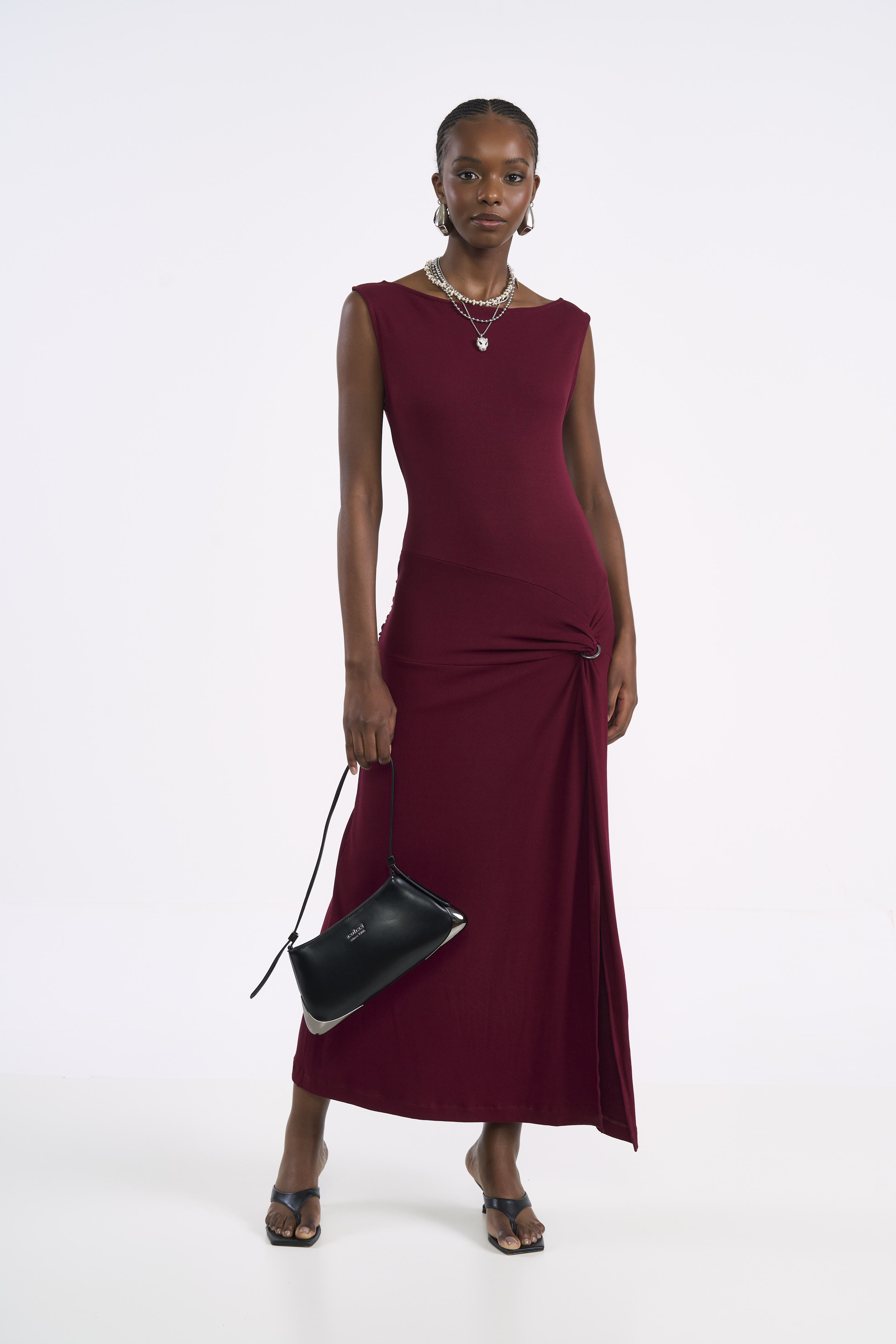 VESTIDO COLCCI GG BORDO BLOODSTONE