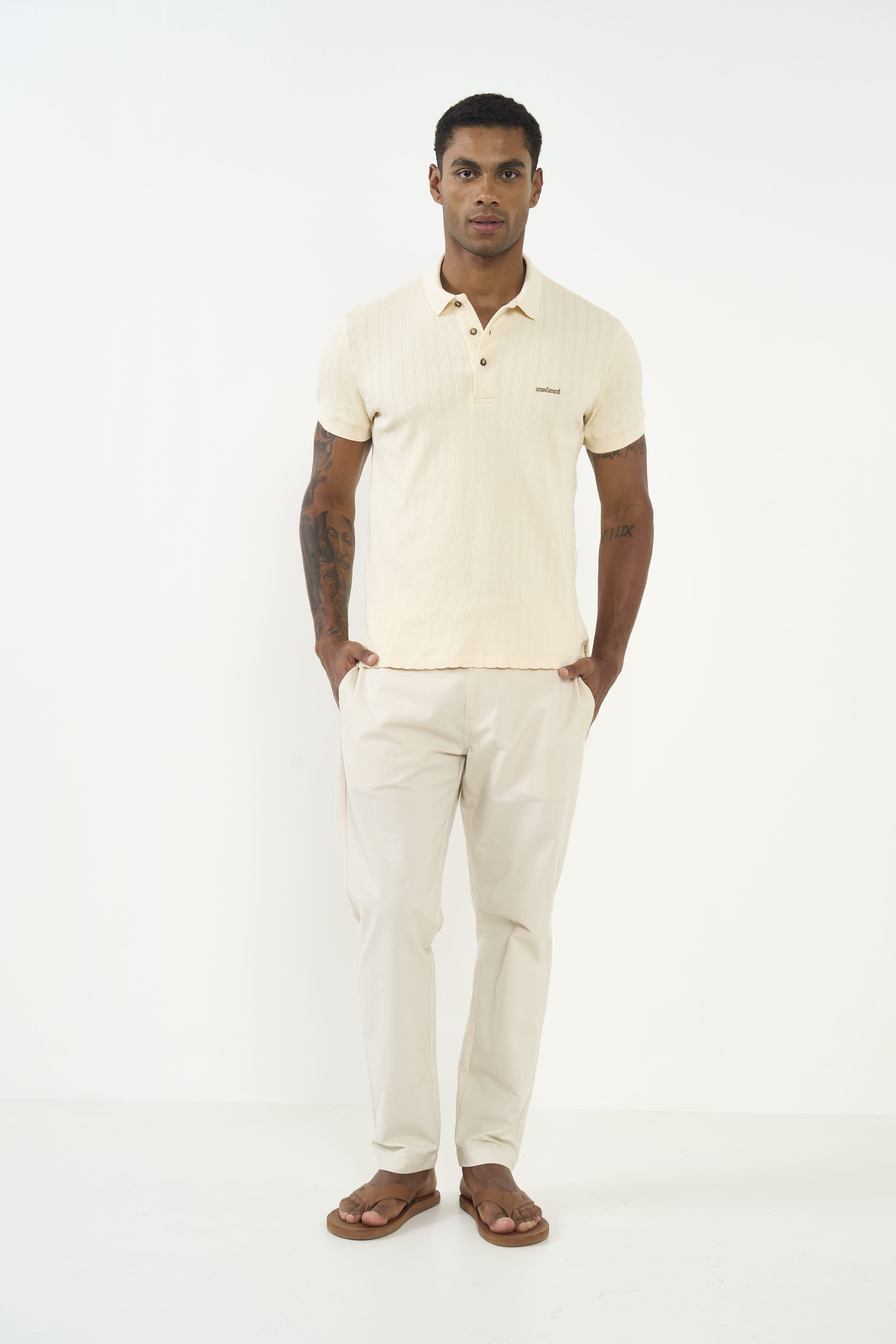 POLO COLCCI G BEGE AFFOGATO