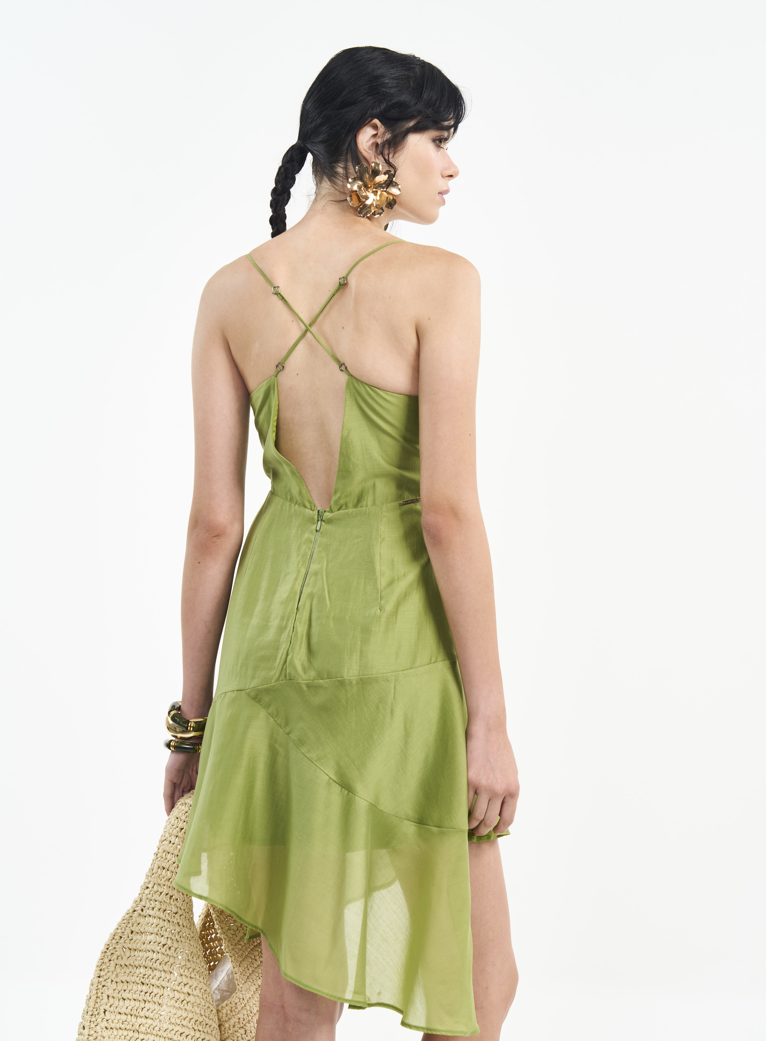 VESTIDO COLCCI M VERDE YUCA