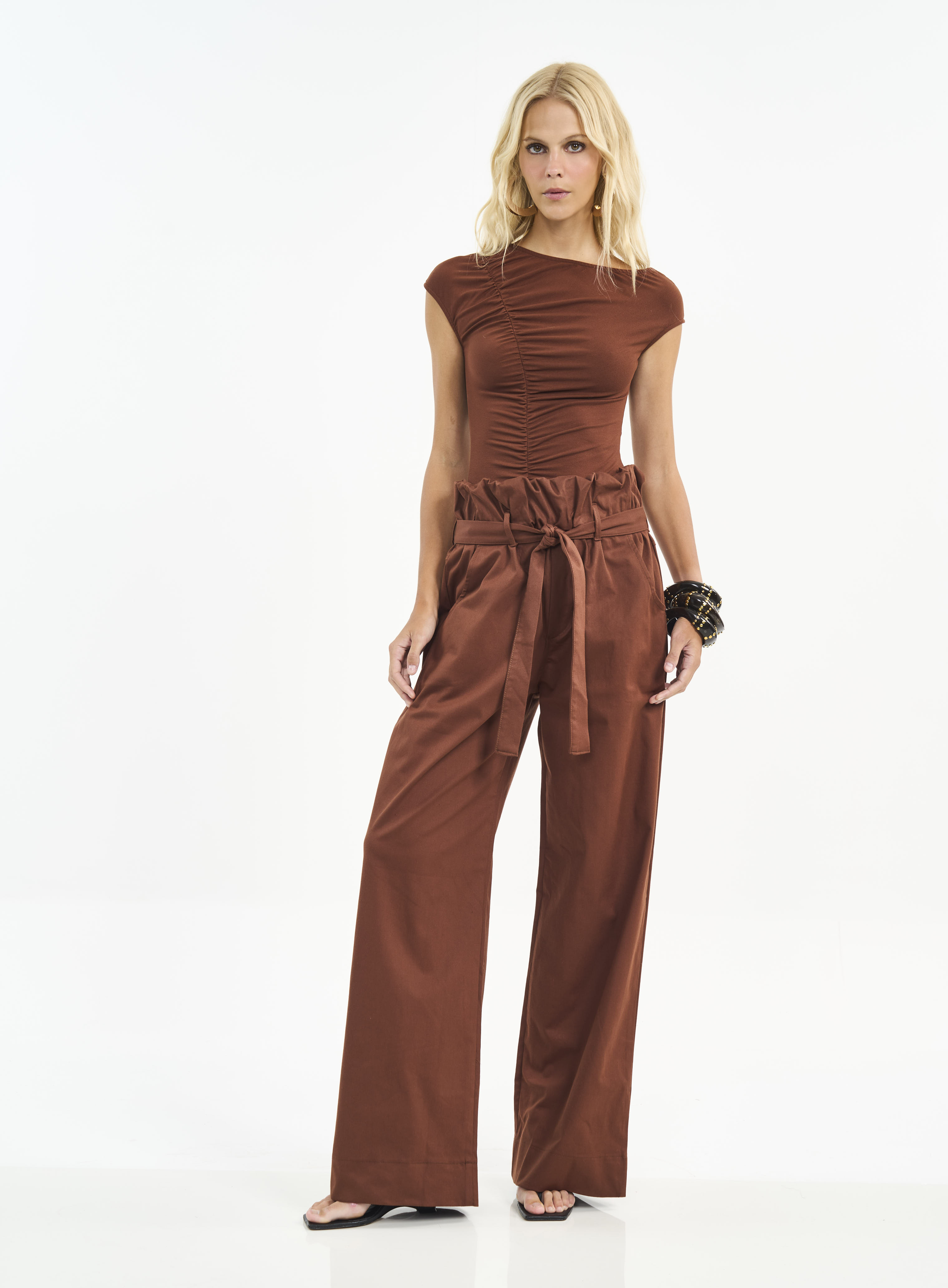 BLUSA COLCCI P MARROM TIRAMISU