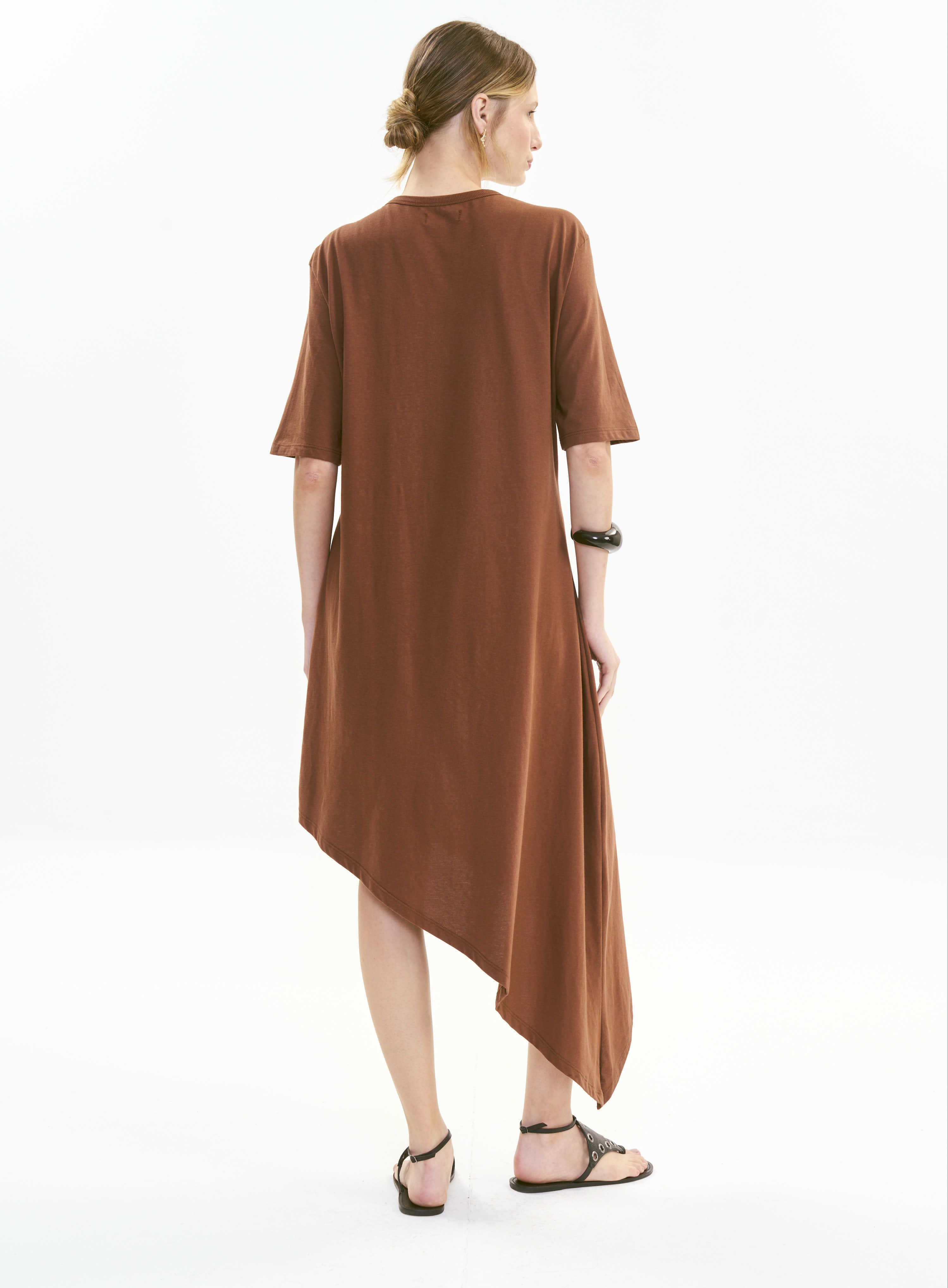 VESTIDO COLCCI G MARROM TIRAMISU