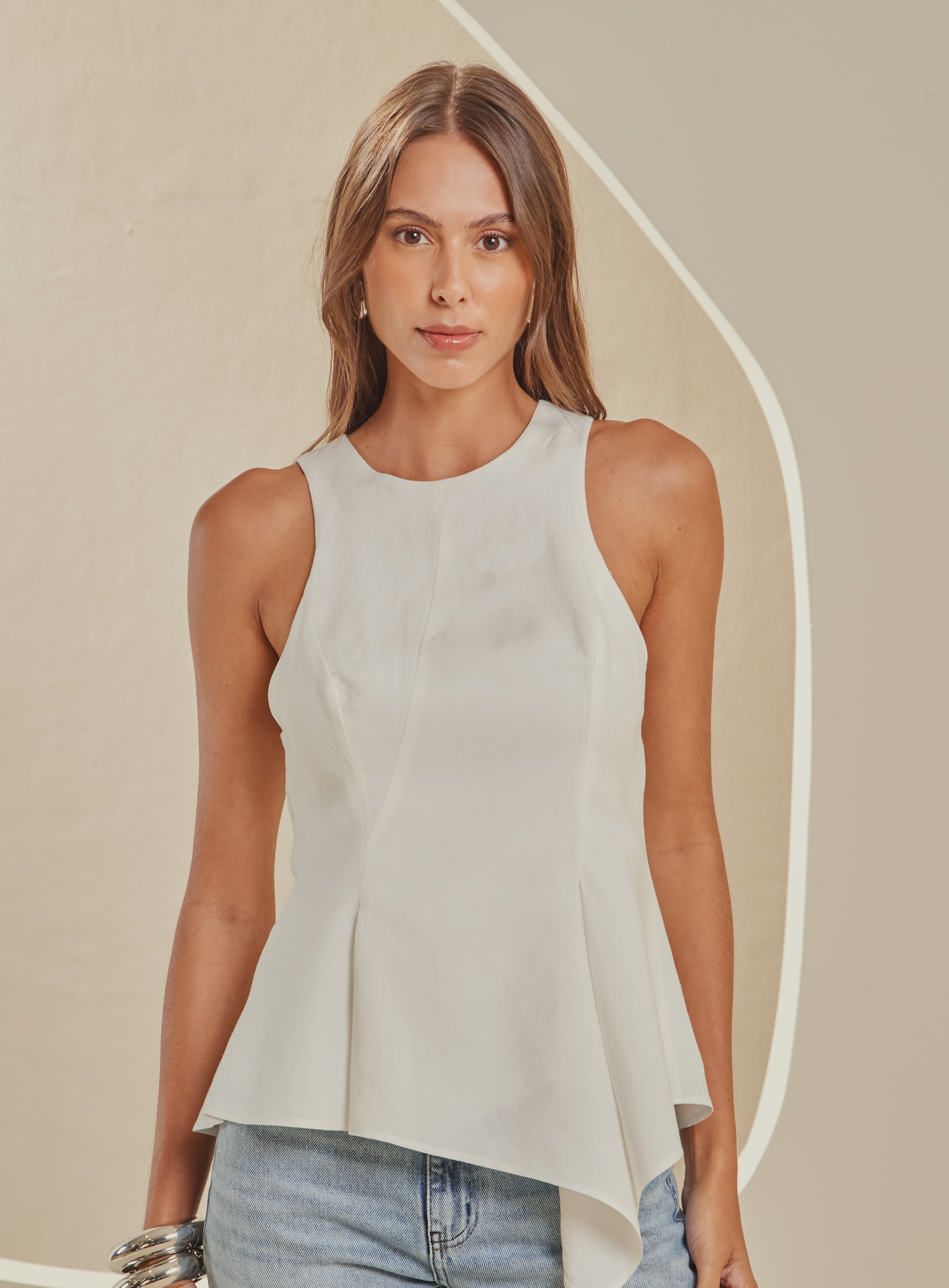 BLUSA LINHO G OFF SHELL