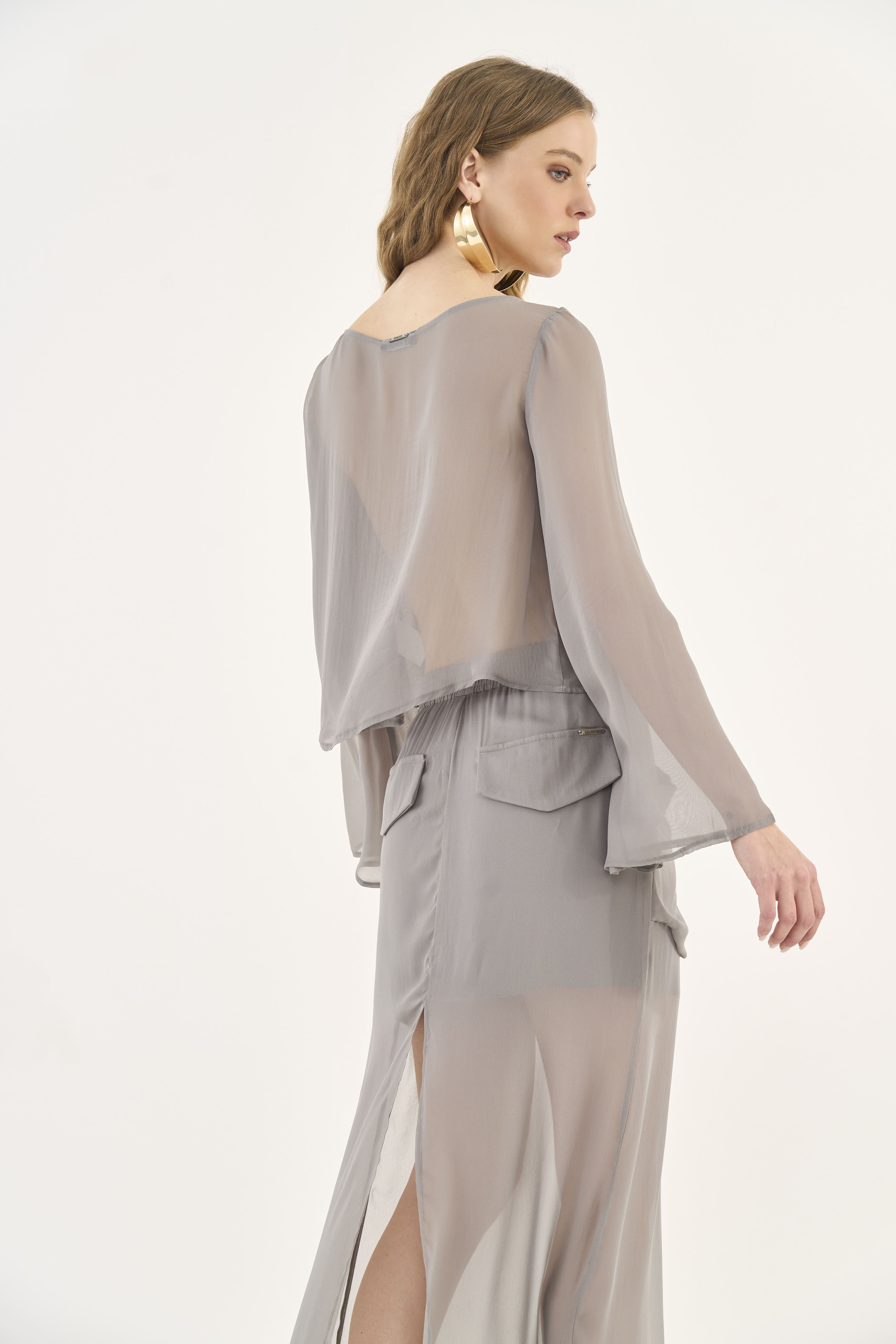 BLUSA COLCCI G CINZA ALITA