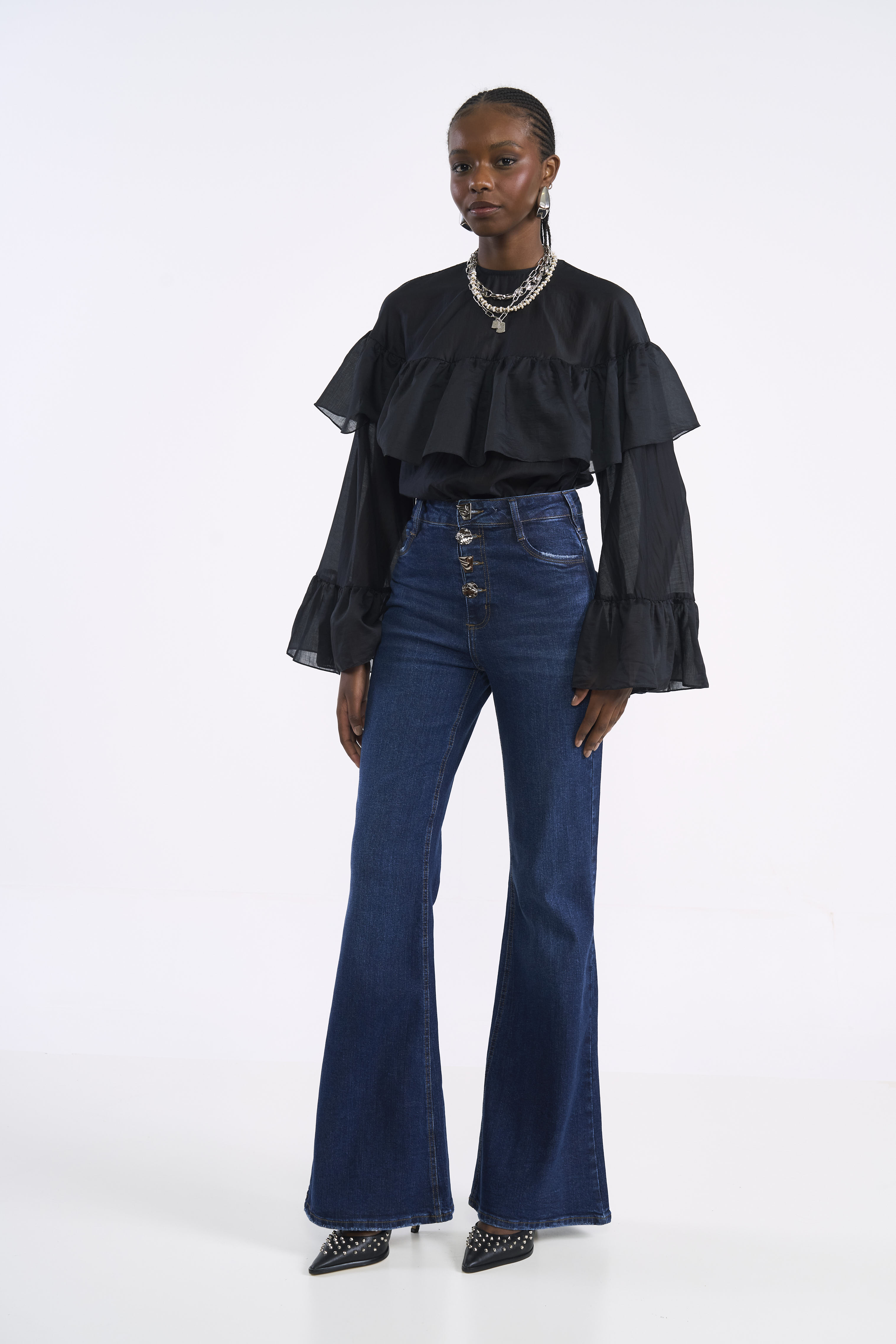 CALÇA JEANS BRUNA BOOT CUT 42 INDIGO