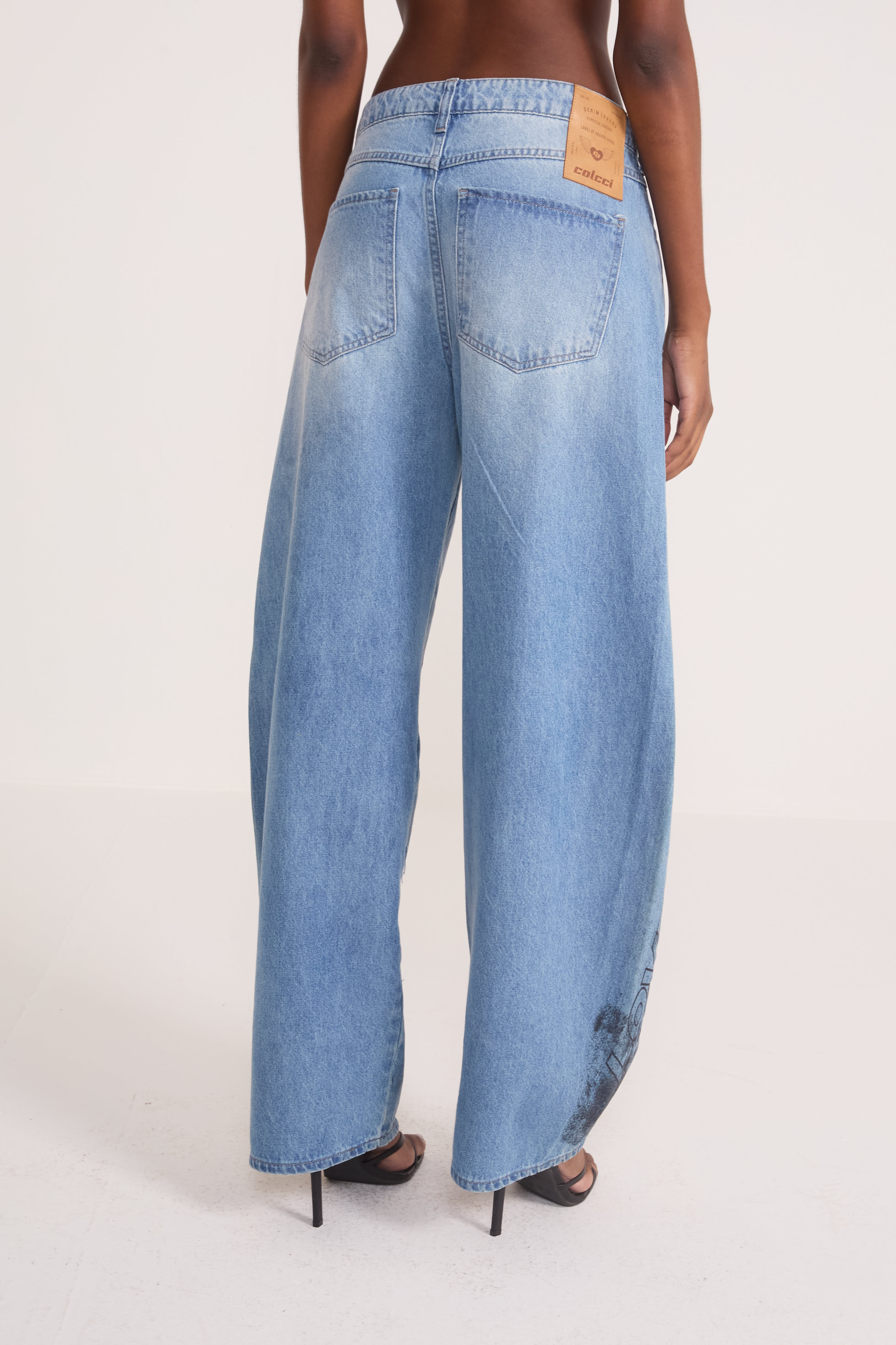CALÇA JEANS BARRIL 40 NAO ESTAMP