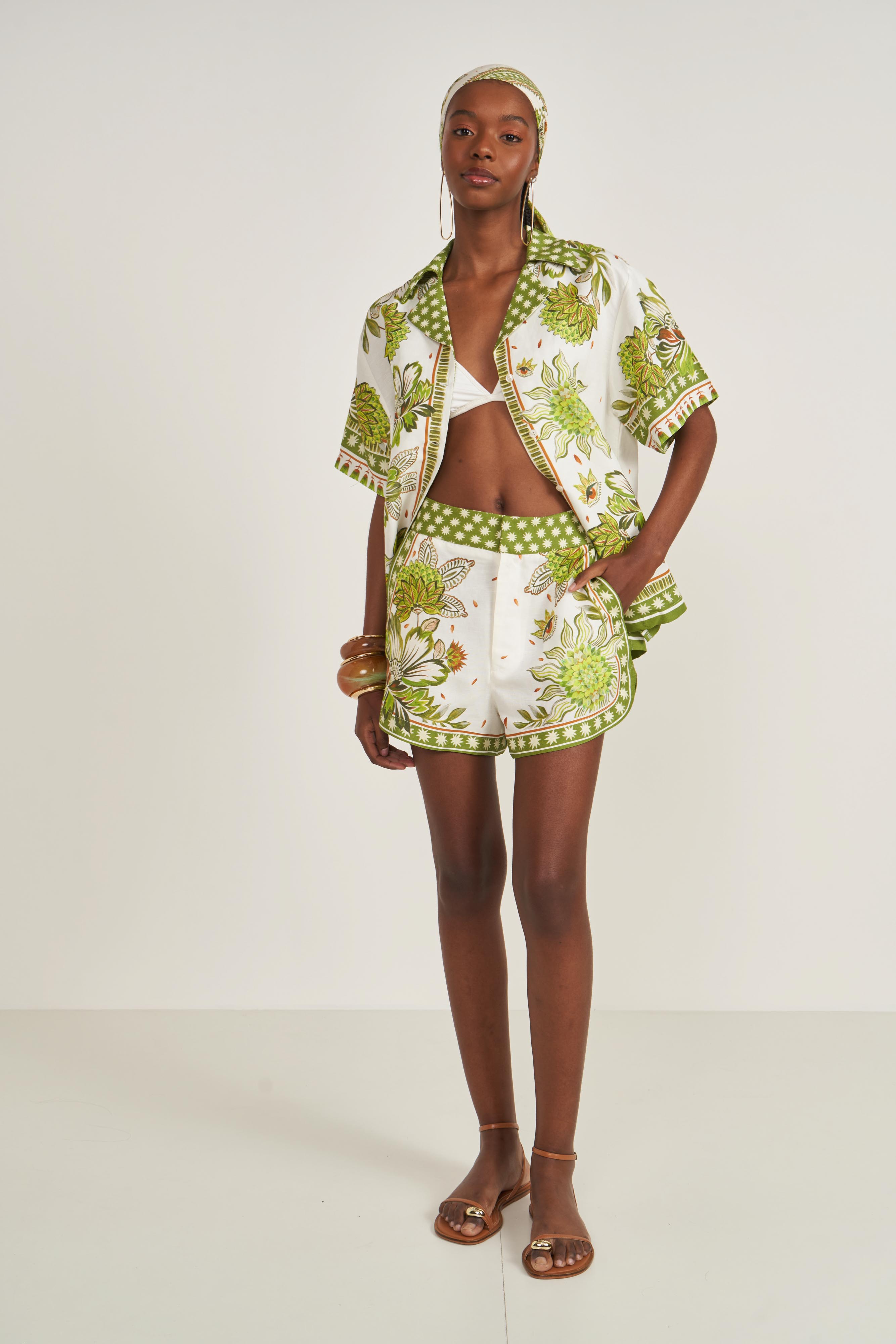 SHORT LINHO ESTAMPADO P MISTICA II