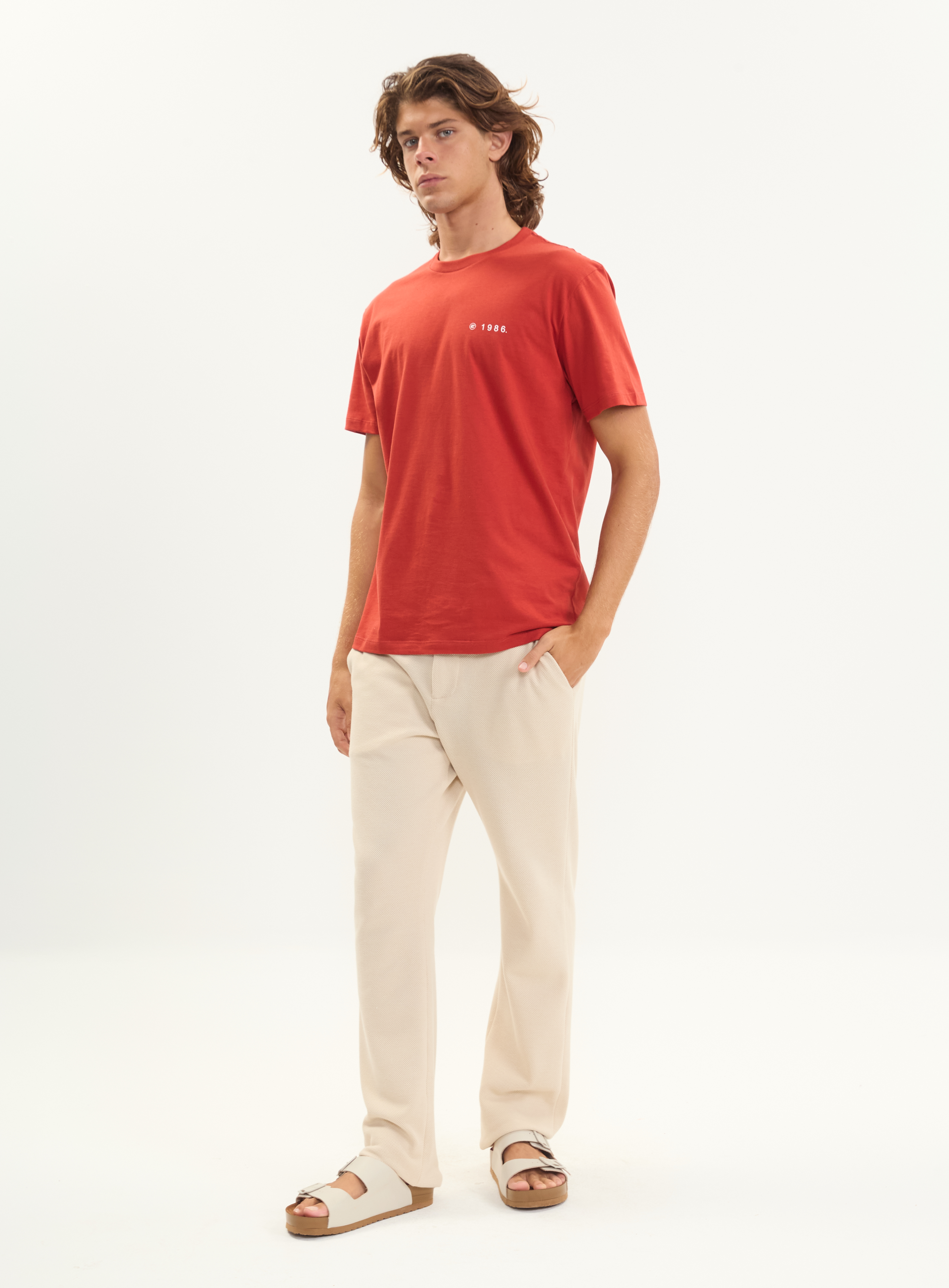 CAMISETA COLCCI GG VERMELHO BORDALESA