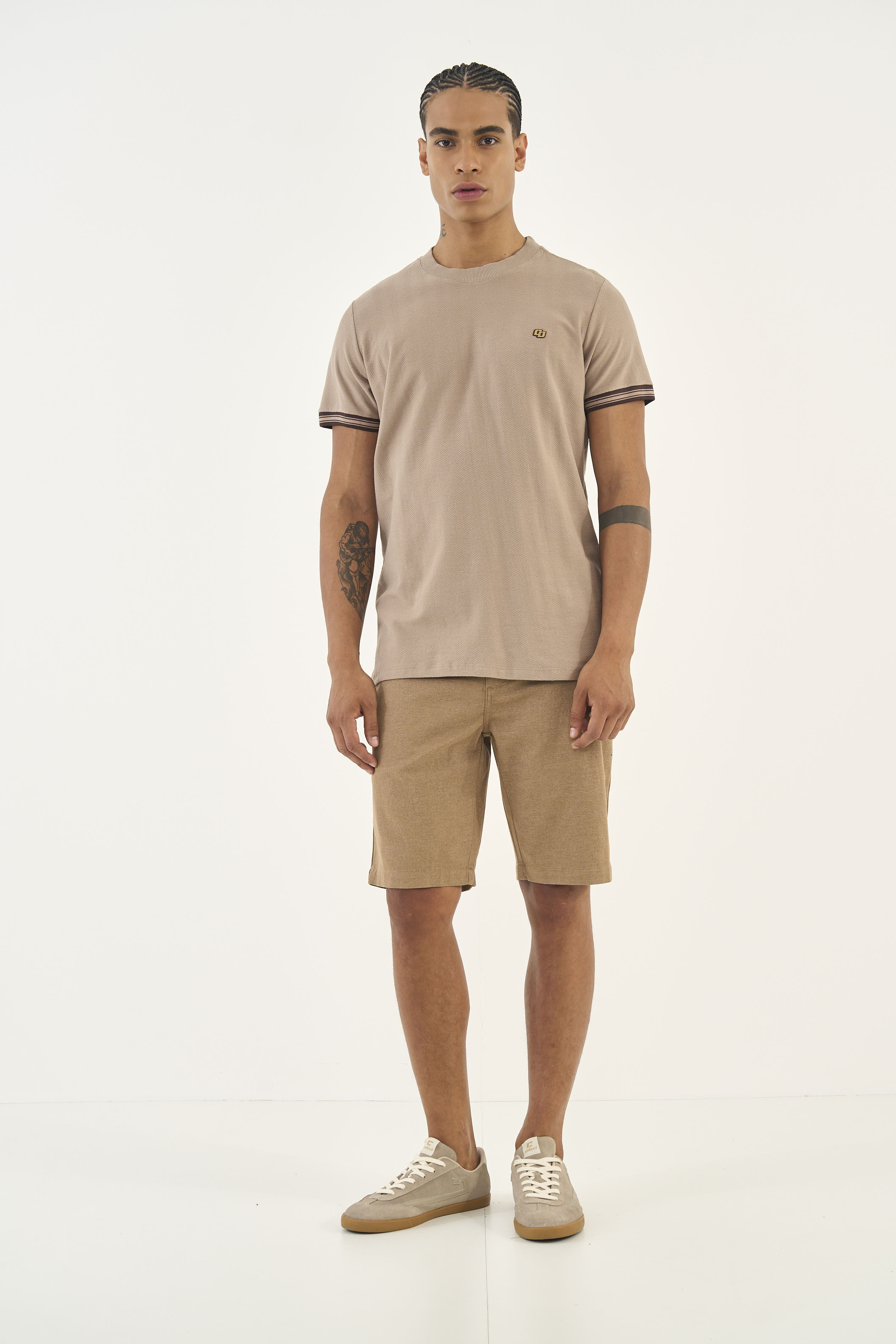 CAMISETA COLCCI M BEGE SAND CASTLE