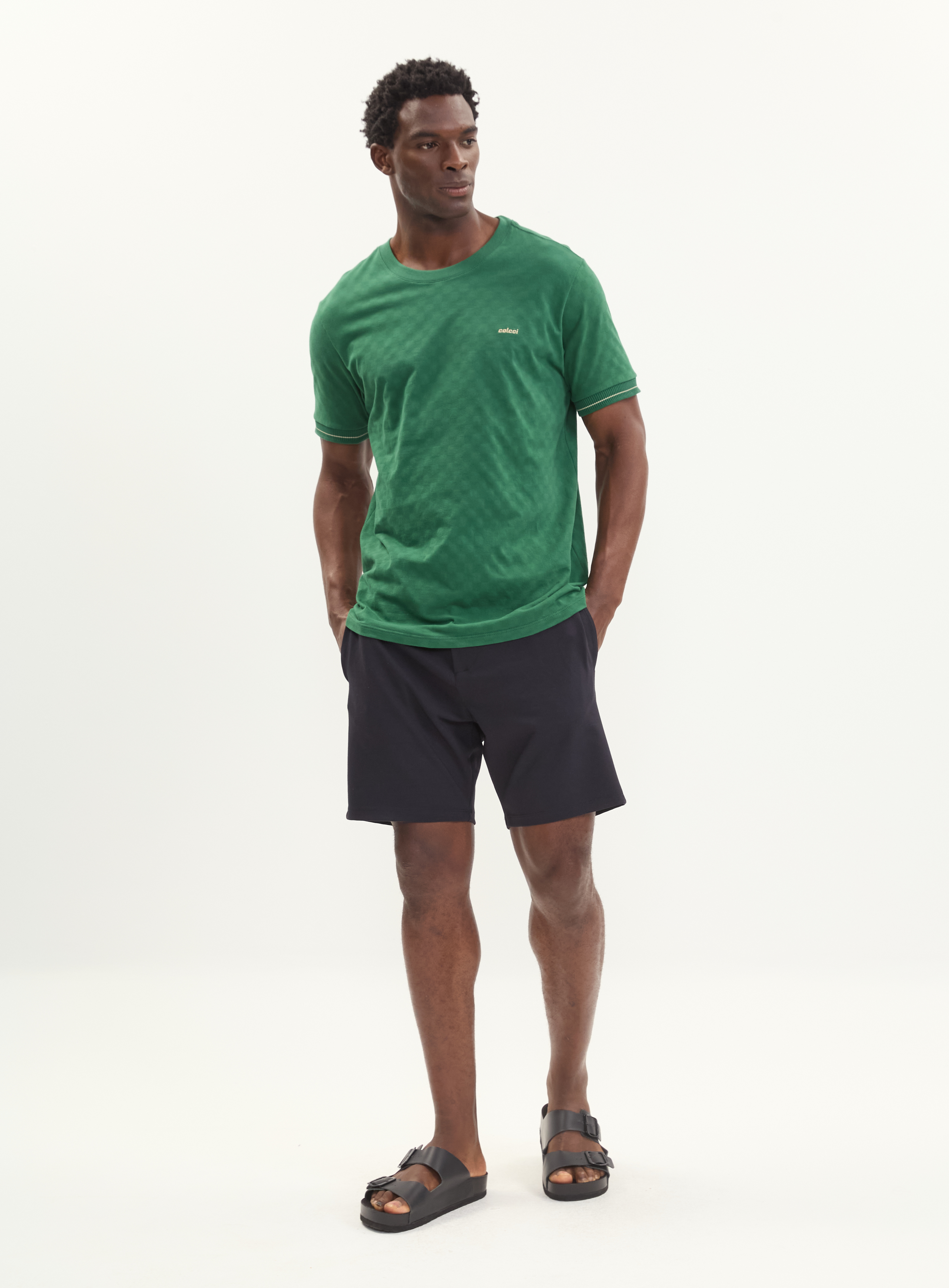 CAMISETA JACQUARD M PRETO