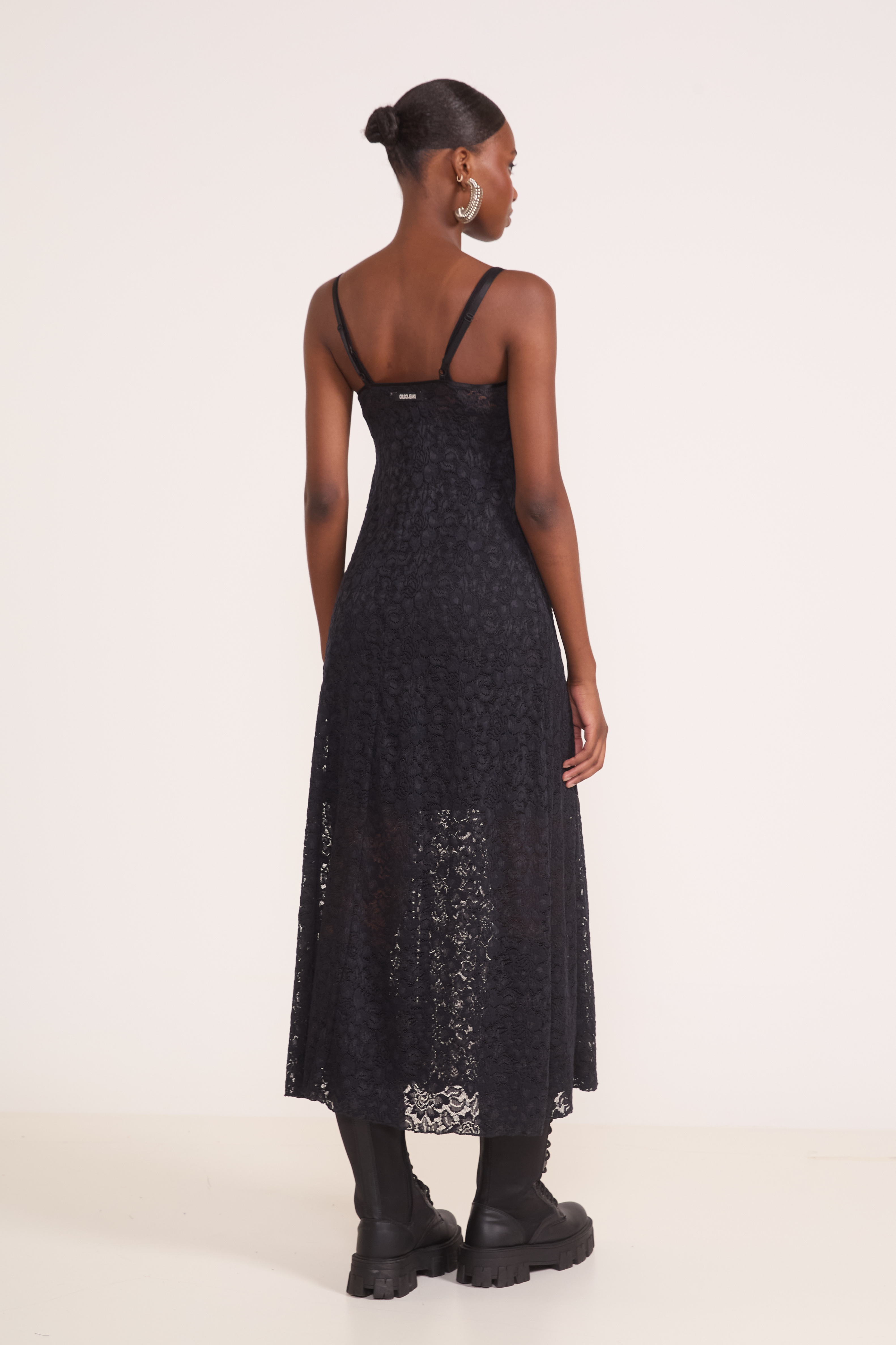 VESTIDO RENDA G PRETO