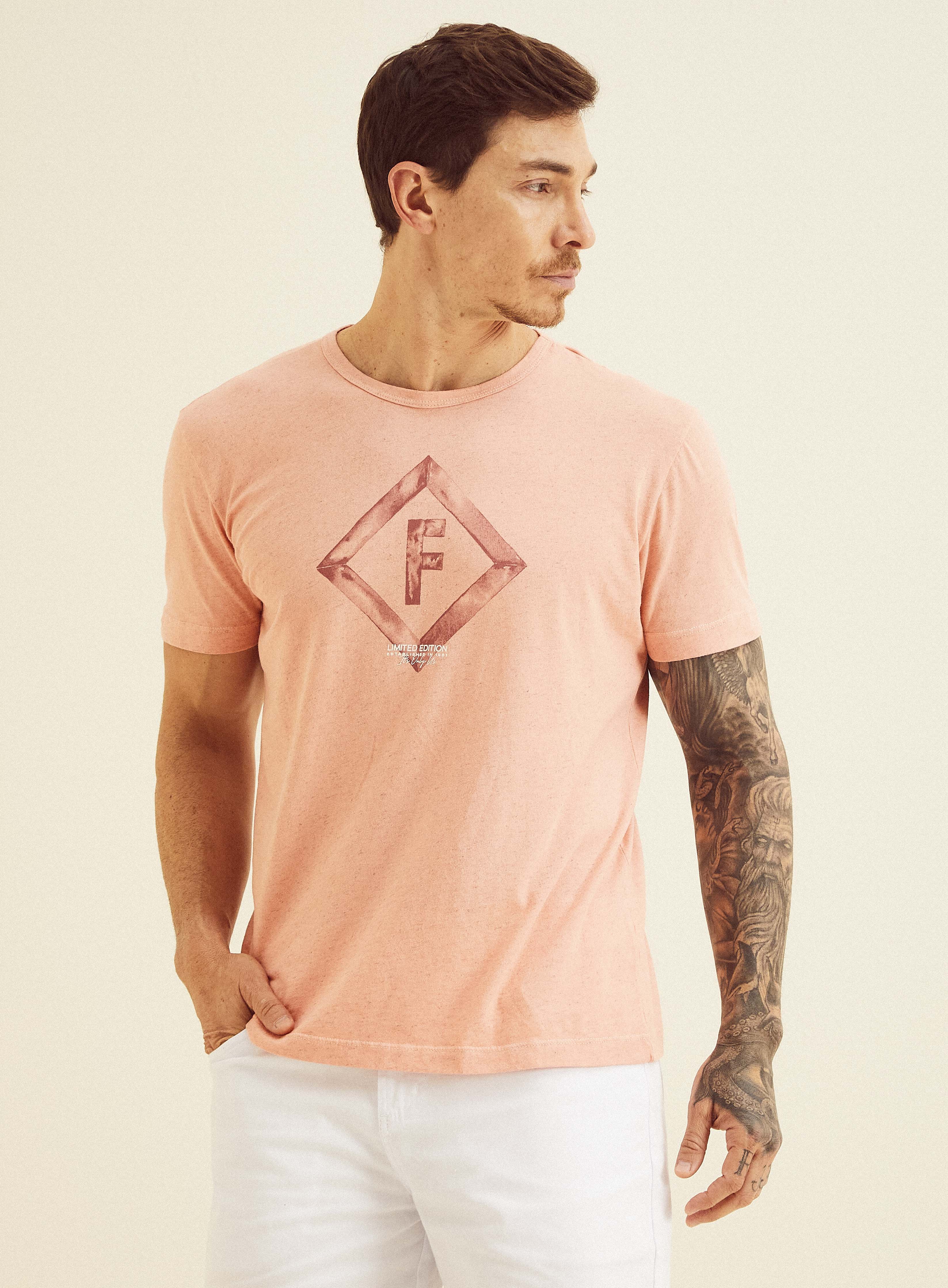 CAMISETA LINHO G ROSA