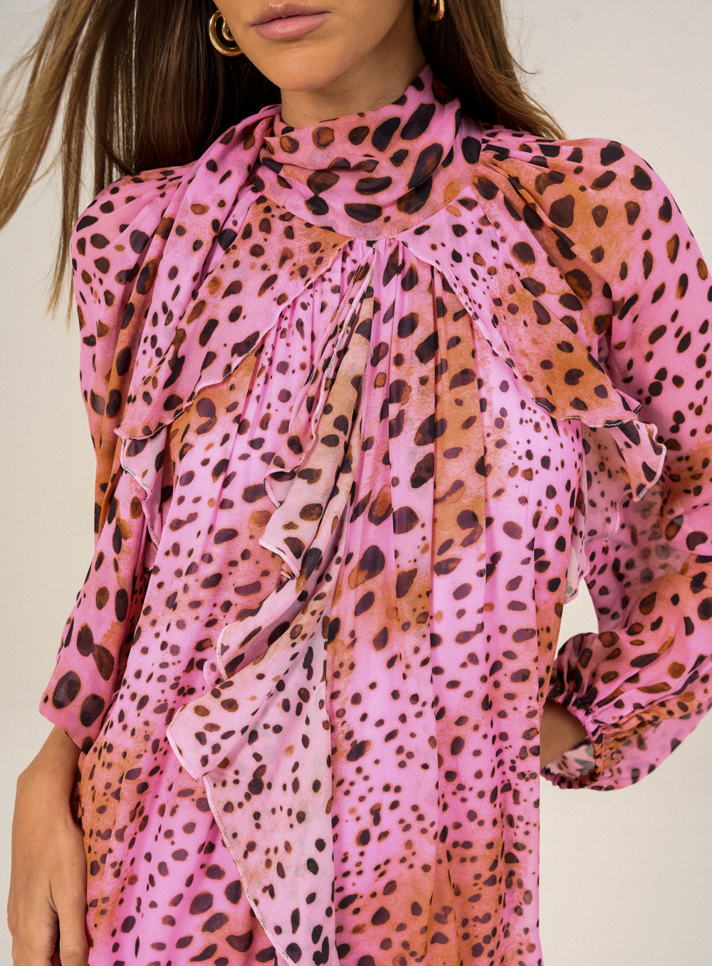 VESTIDO ESTAMPADO G PINK JAGUAR