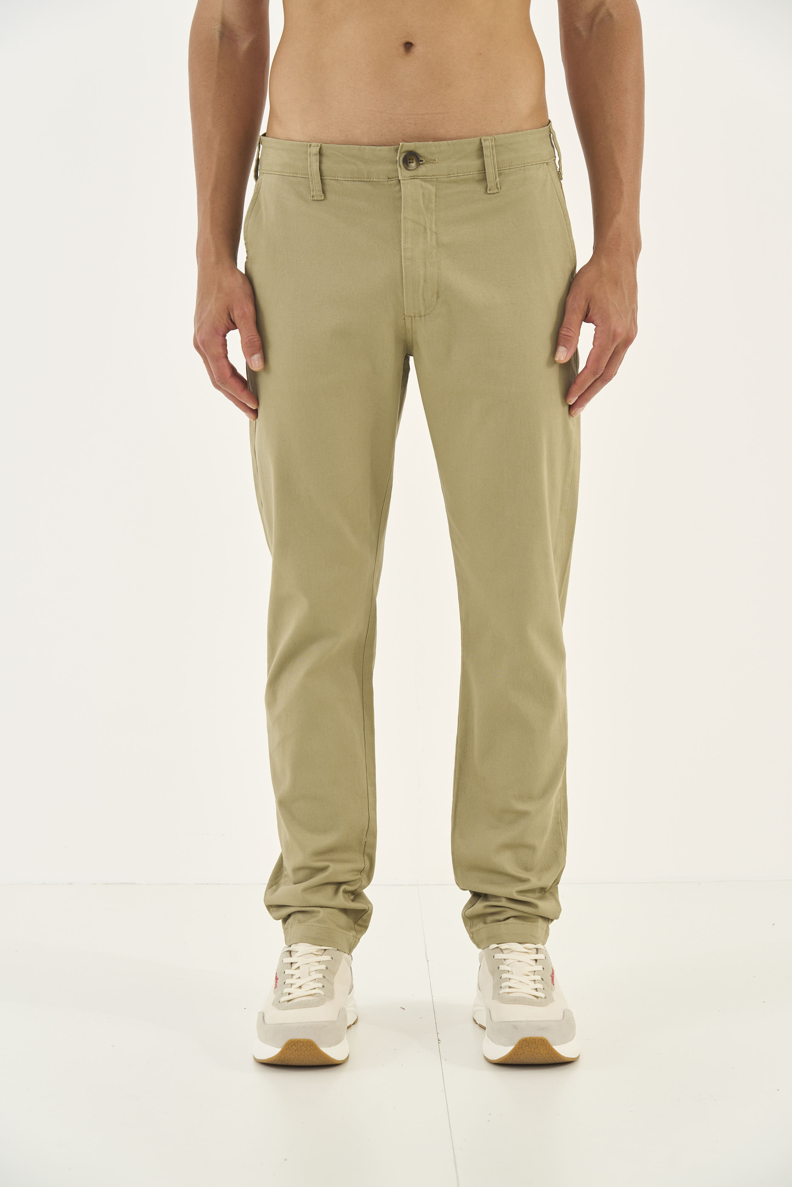 CALÇA SARJA NEW FELIPE 44 BEGE TIGER