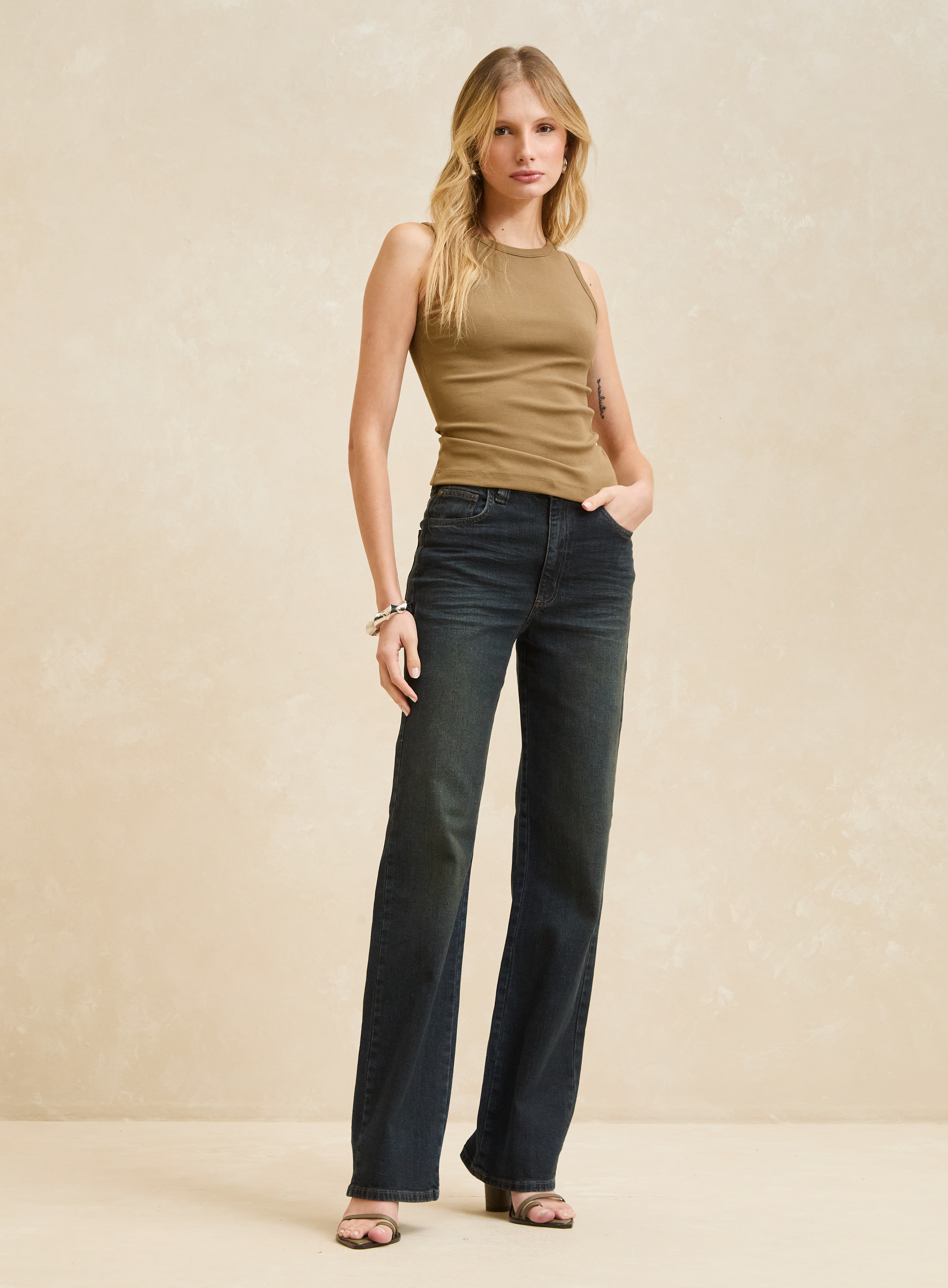 CALÇA JEANS BELLA STRETCH 38 INDIGO