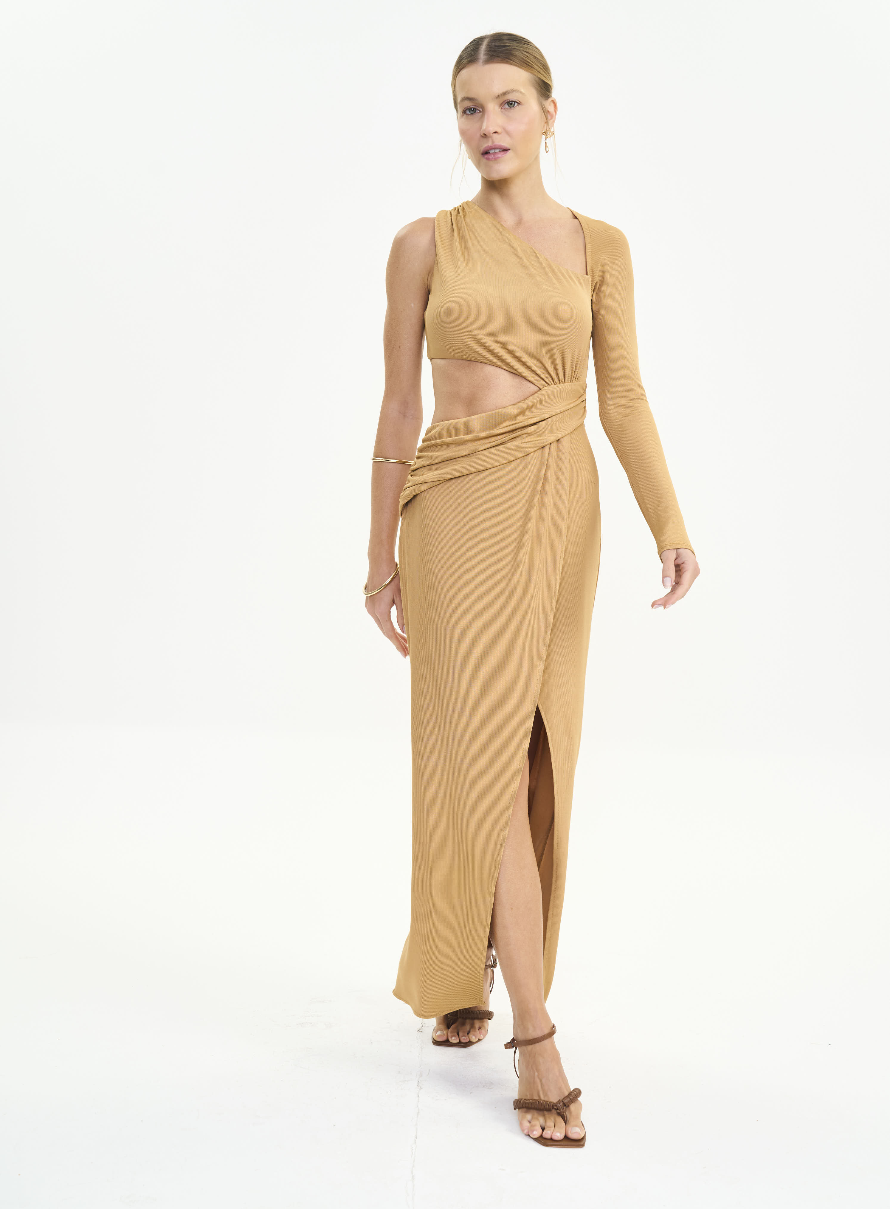 VESTIDO COLCCI M MARROM FEIJO