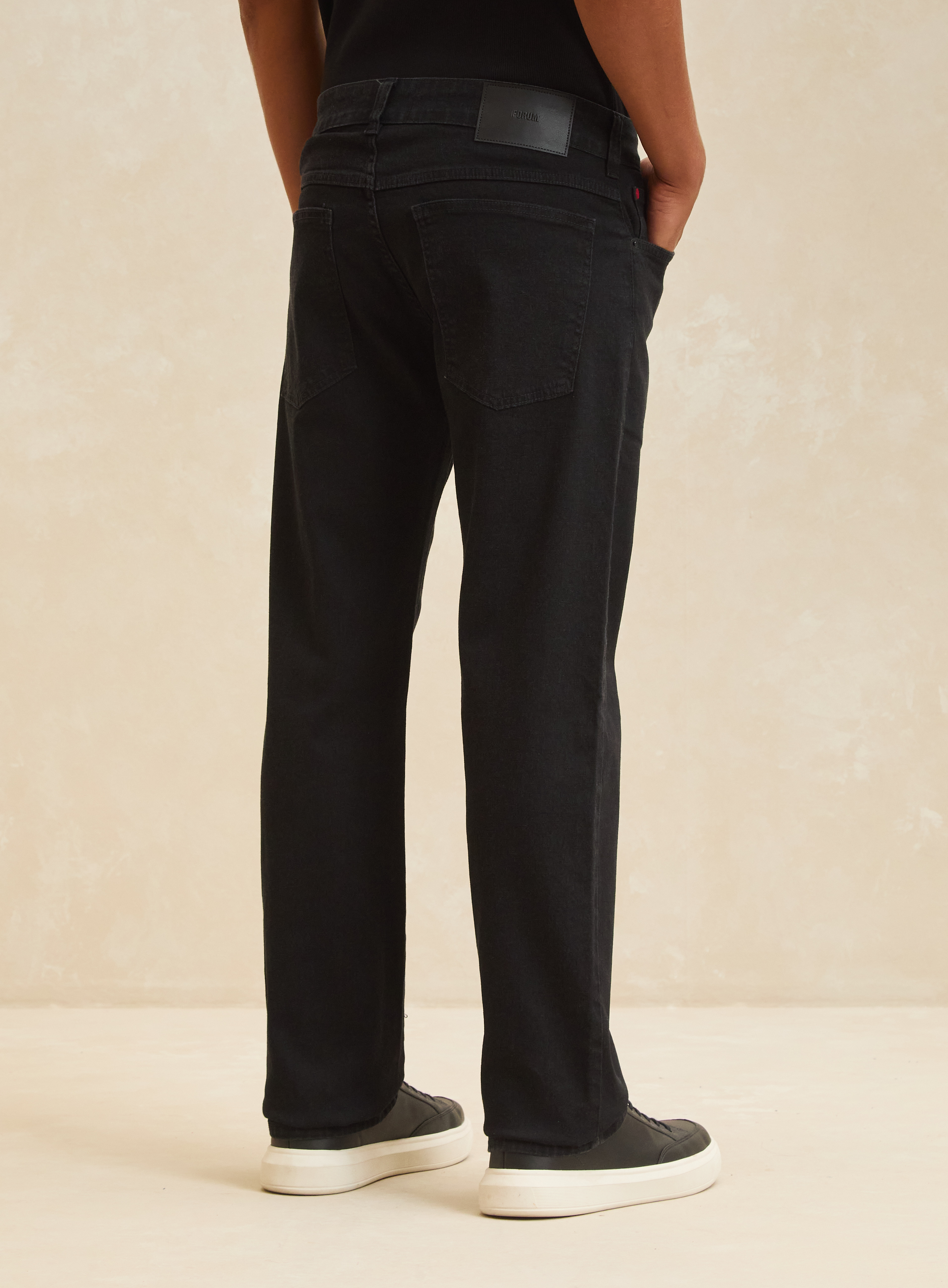 CALÇA JEANS PAUL REGULAR 38 IND.PRETO