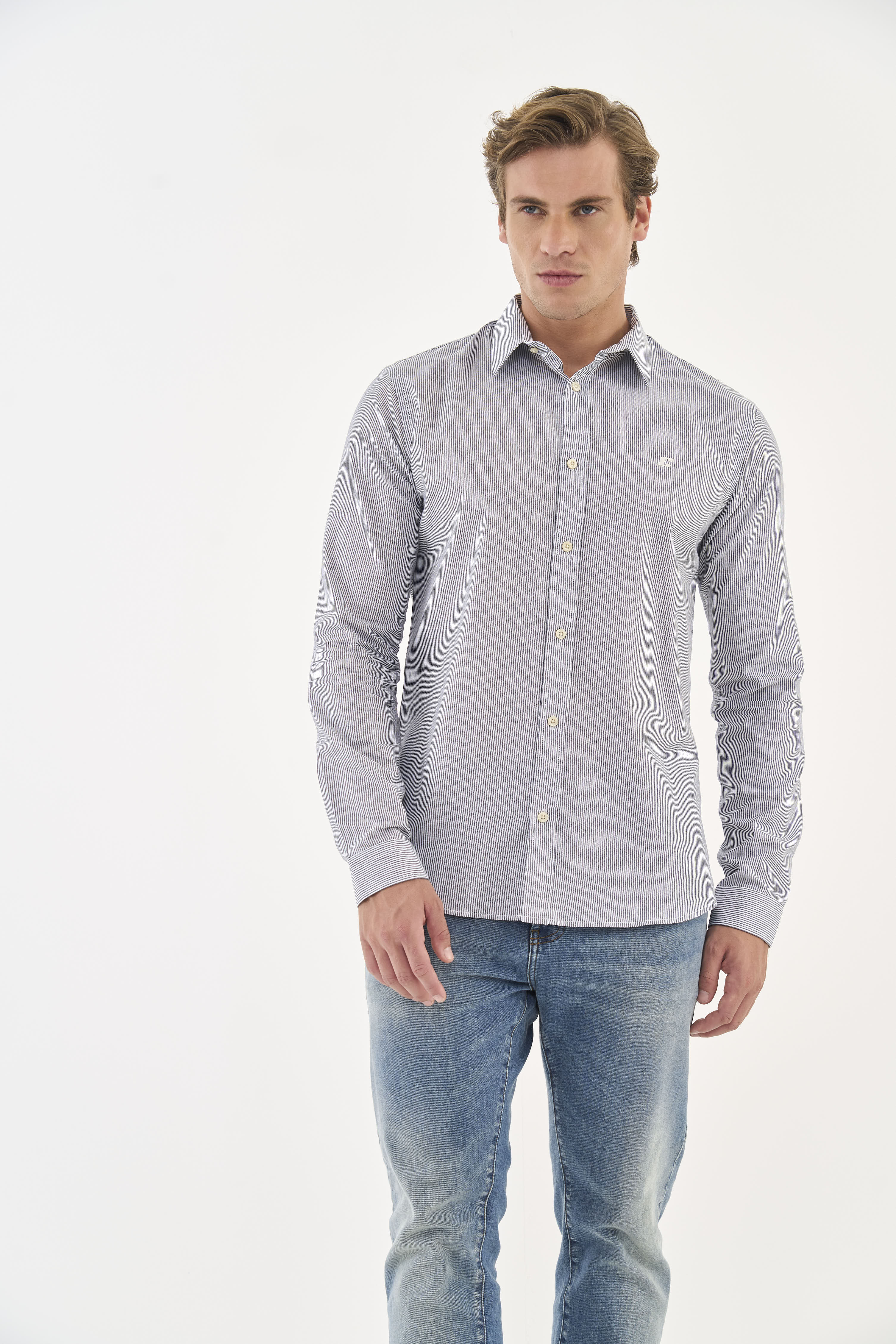 CAMISA LISTRADA WORK FIT GG LISTRADO