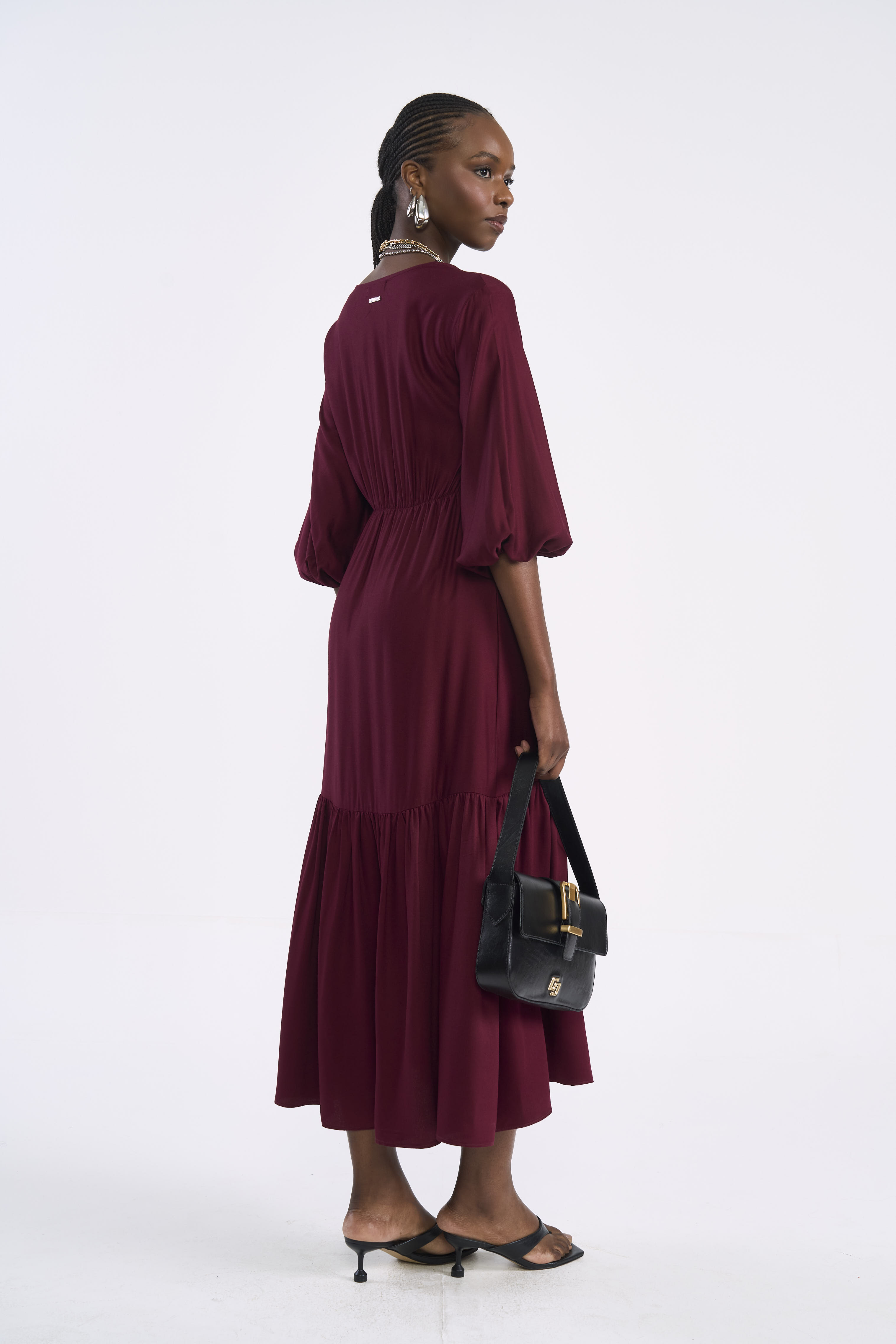 VESTIDO COLCCI P BORDO BLOODSTONE