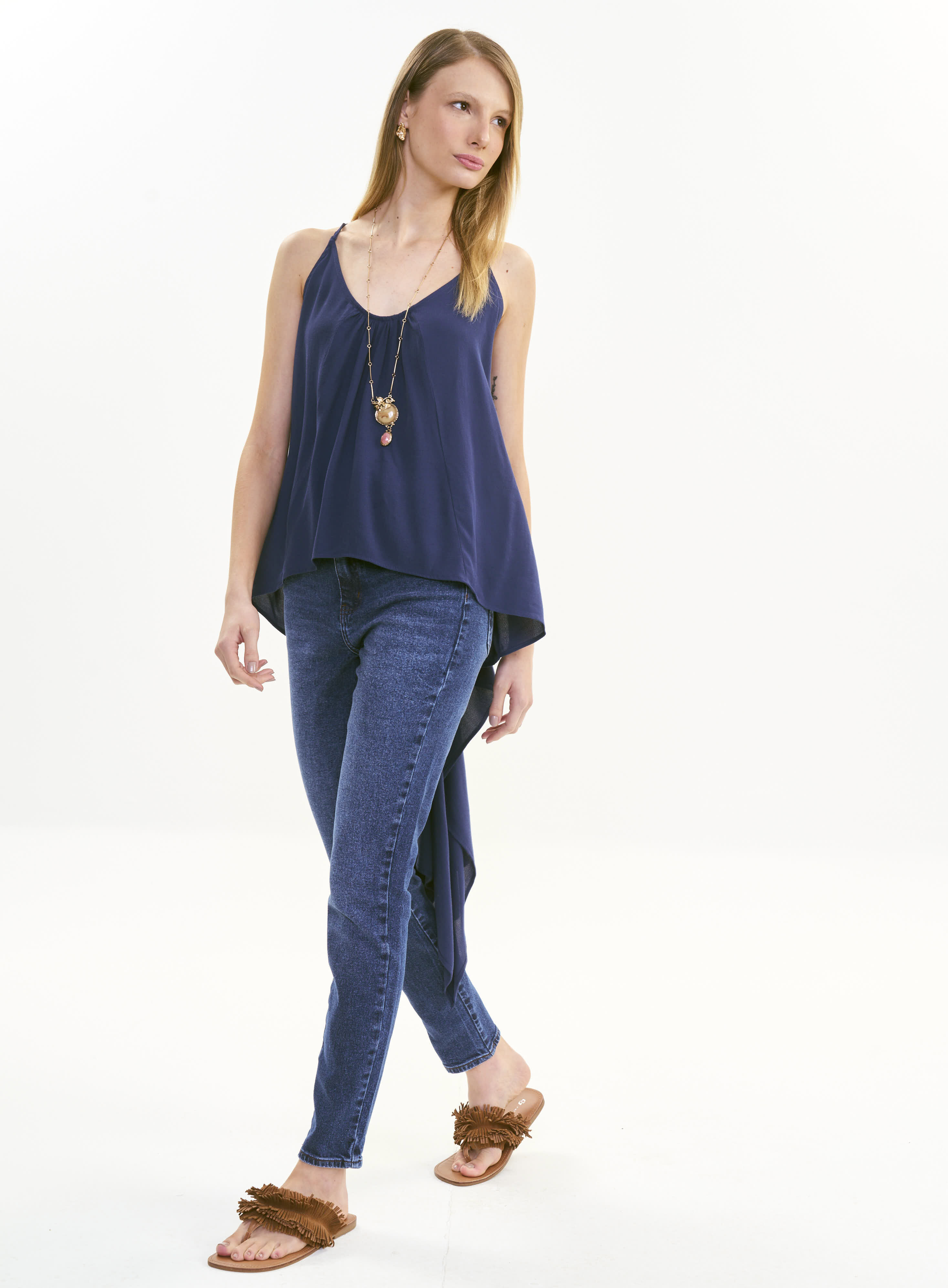 BLUSA COLCCI G AZUL DARKNESS