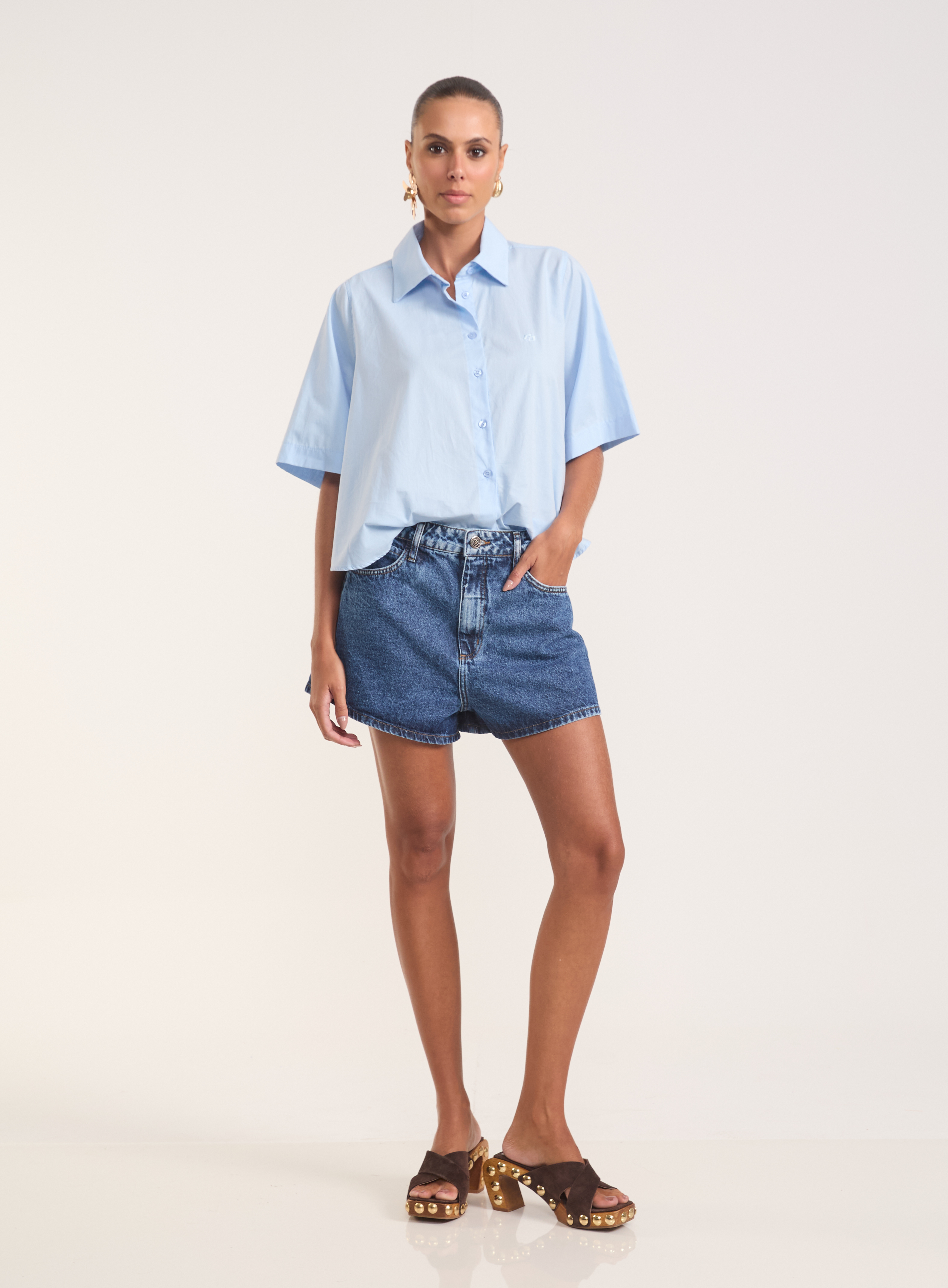 SHORT JEANS JULIA 36 INDIGO
