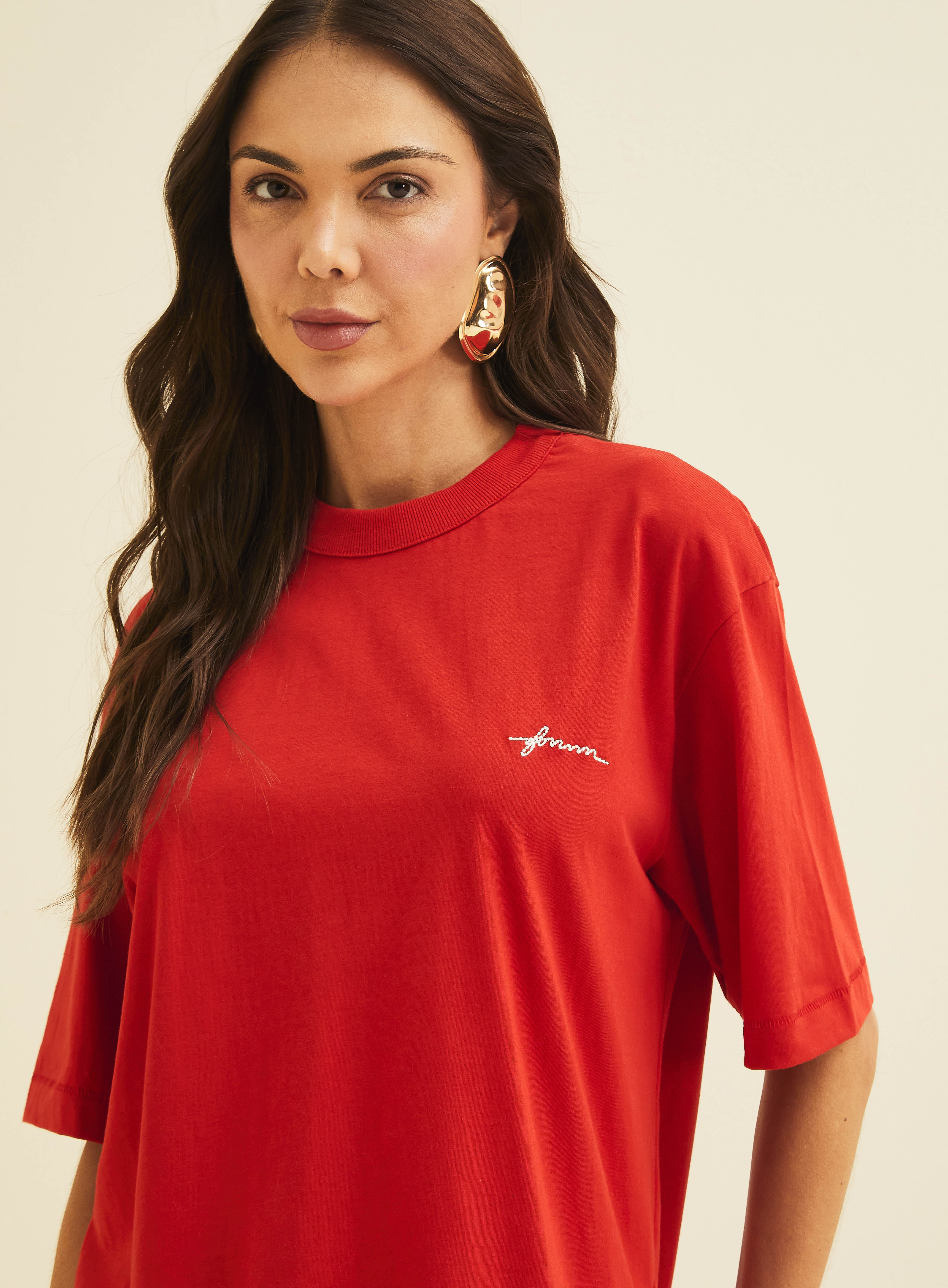 CAMISETA FORUM G VERMELHO SPARKLY
