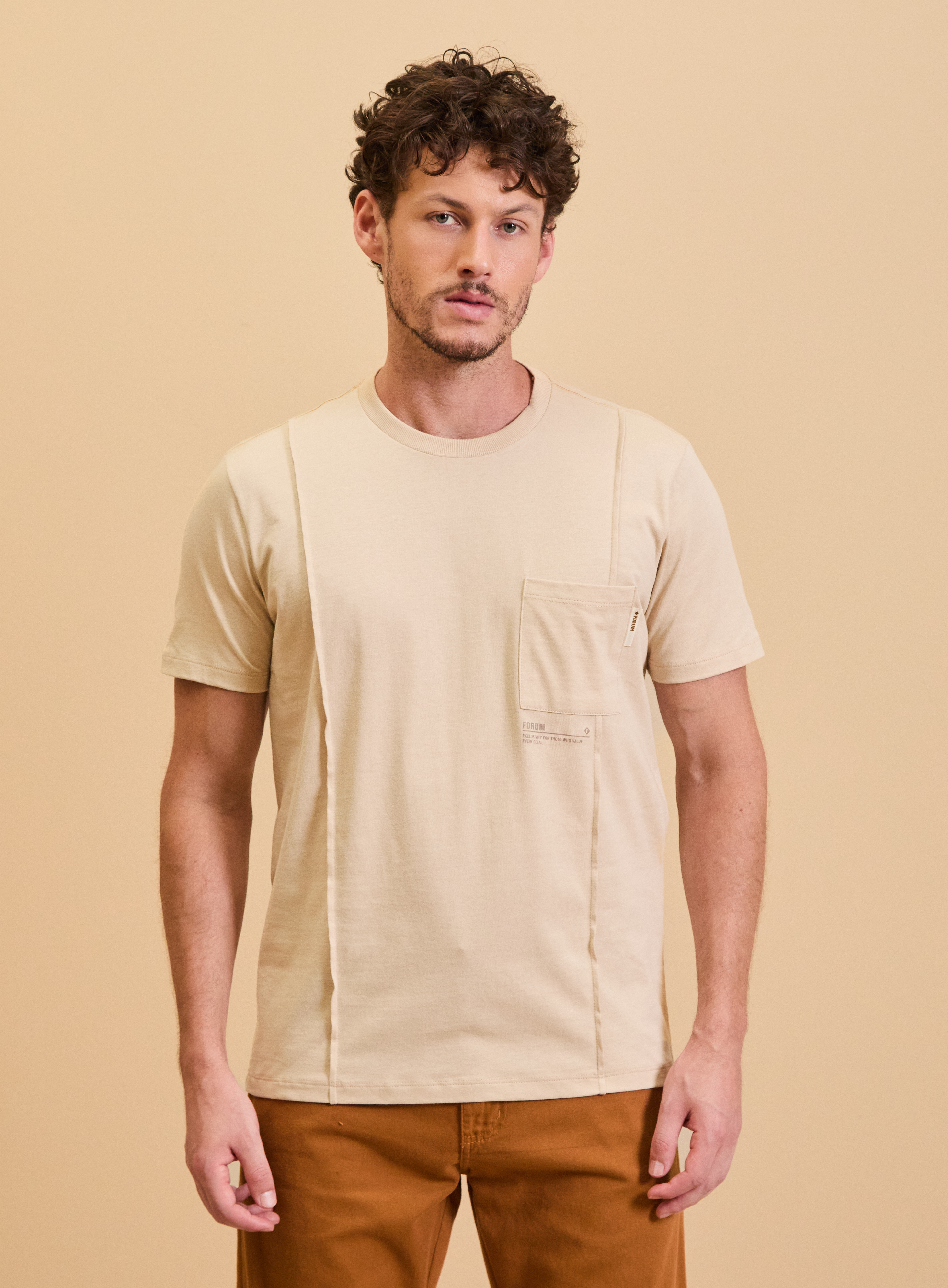 CAMISETA FORUM M BEGE PILAR