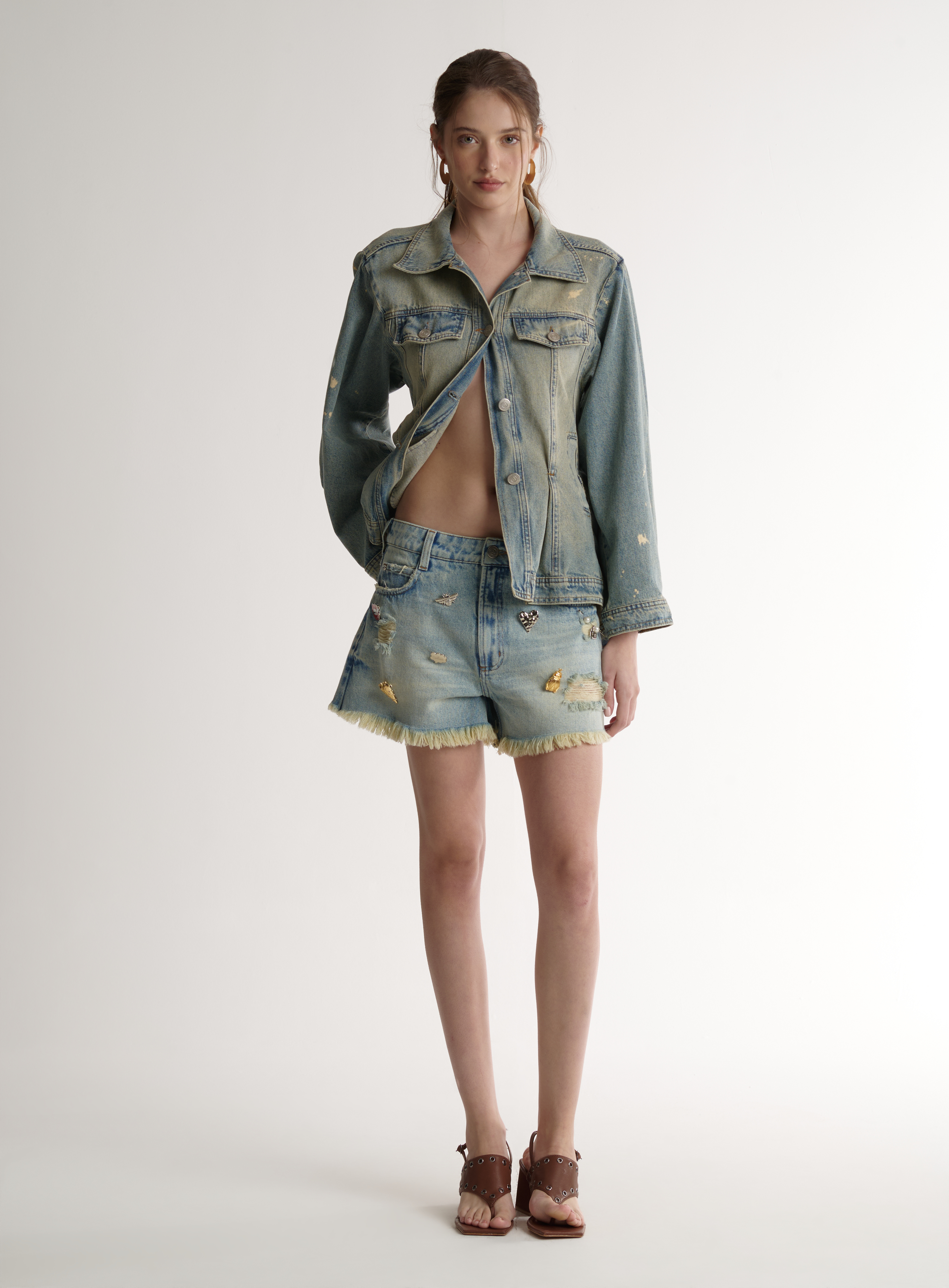 SHORT JEANS GIGI 36 INDIGO