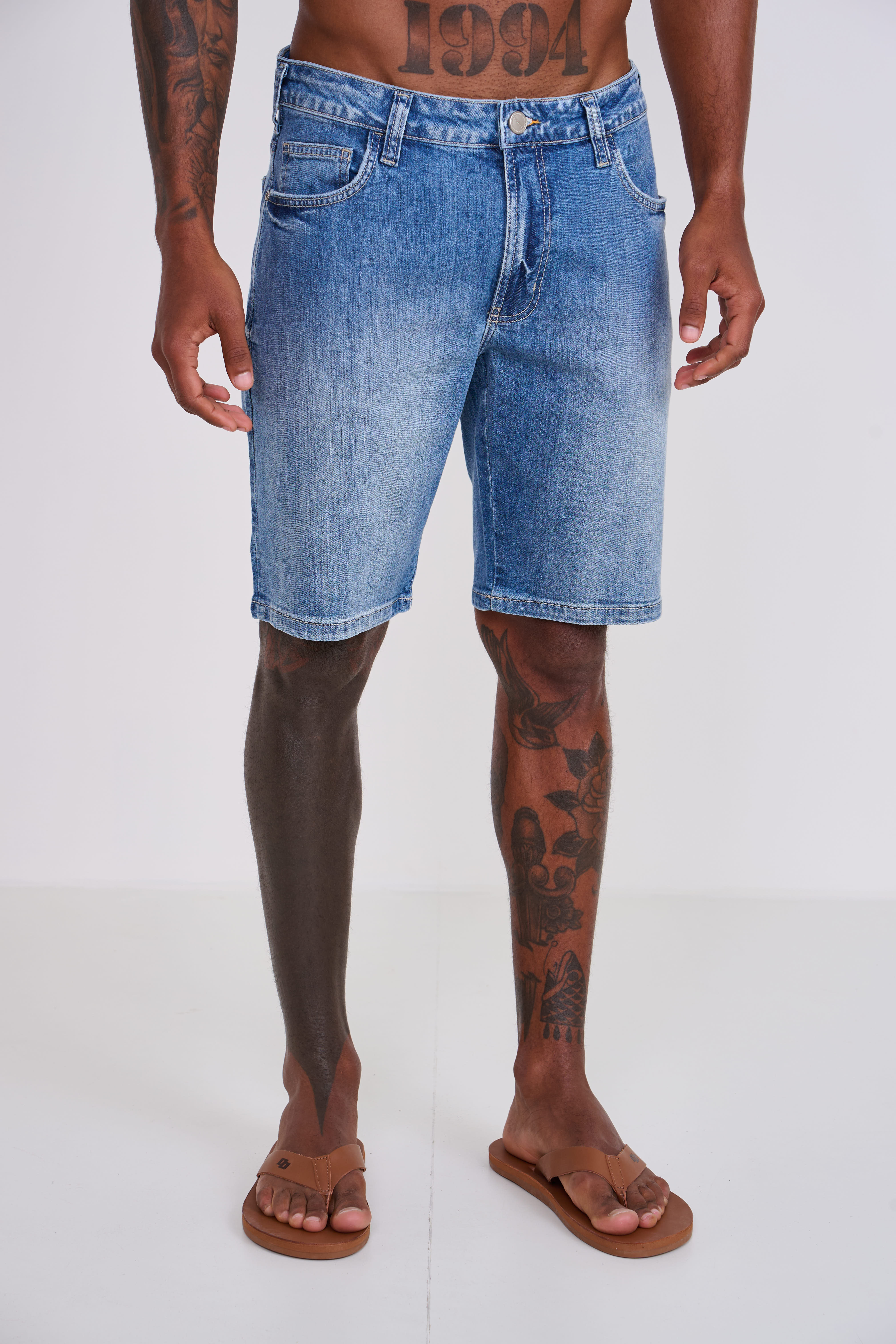BERMUDA JEANS DAVI 42 INDIGO