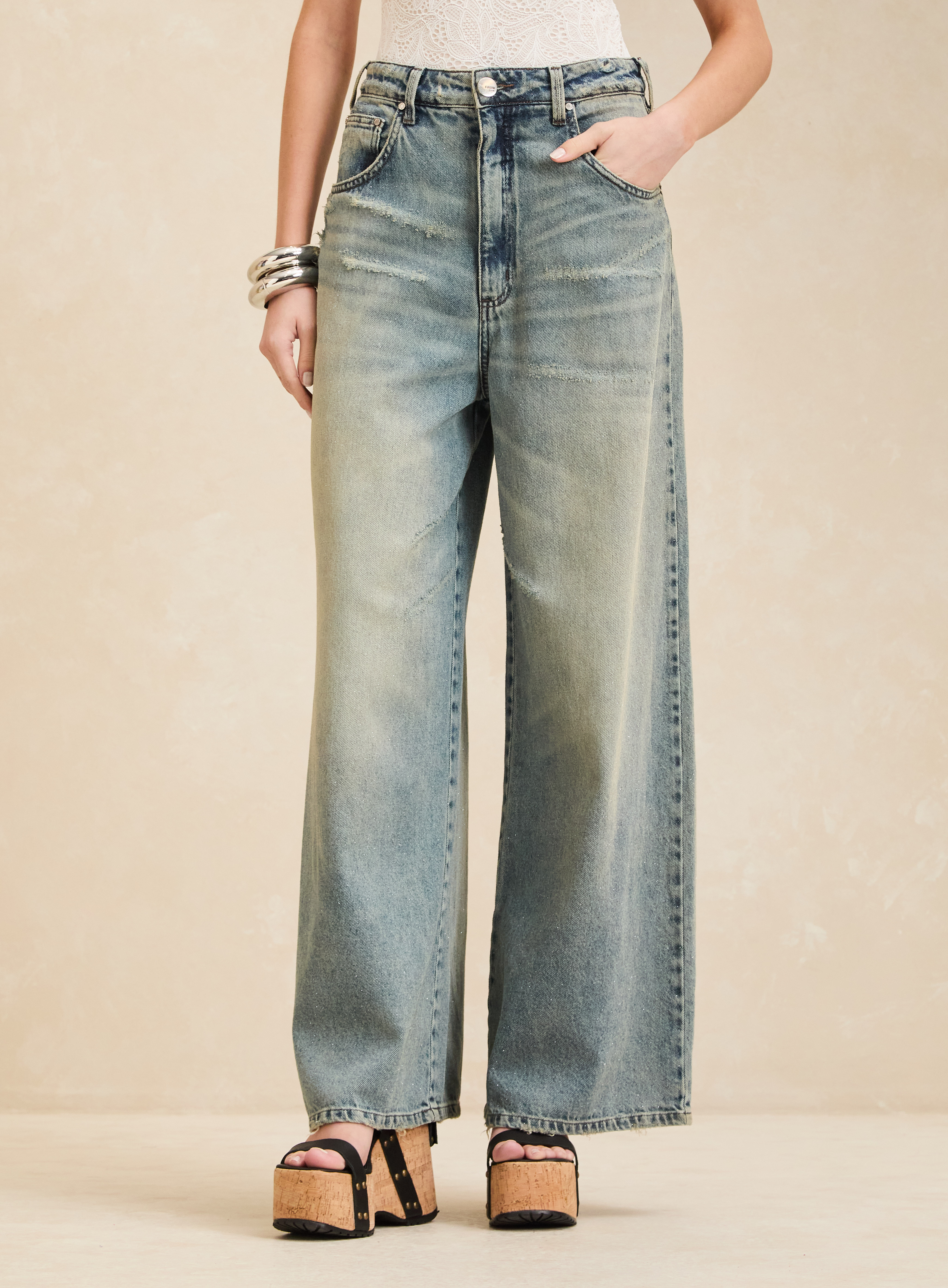 CALÇA JEANS BAGGY 36 INDIGO