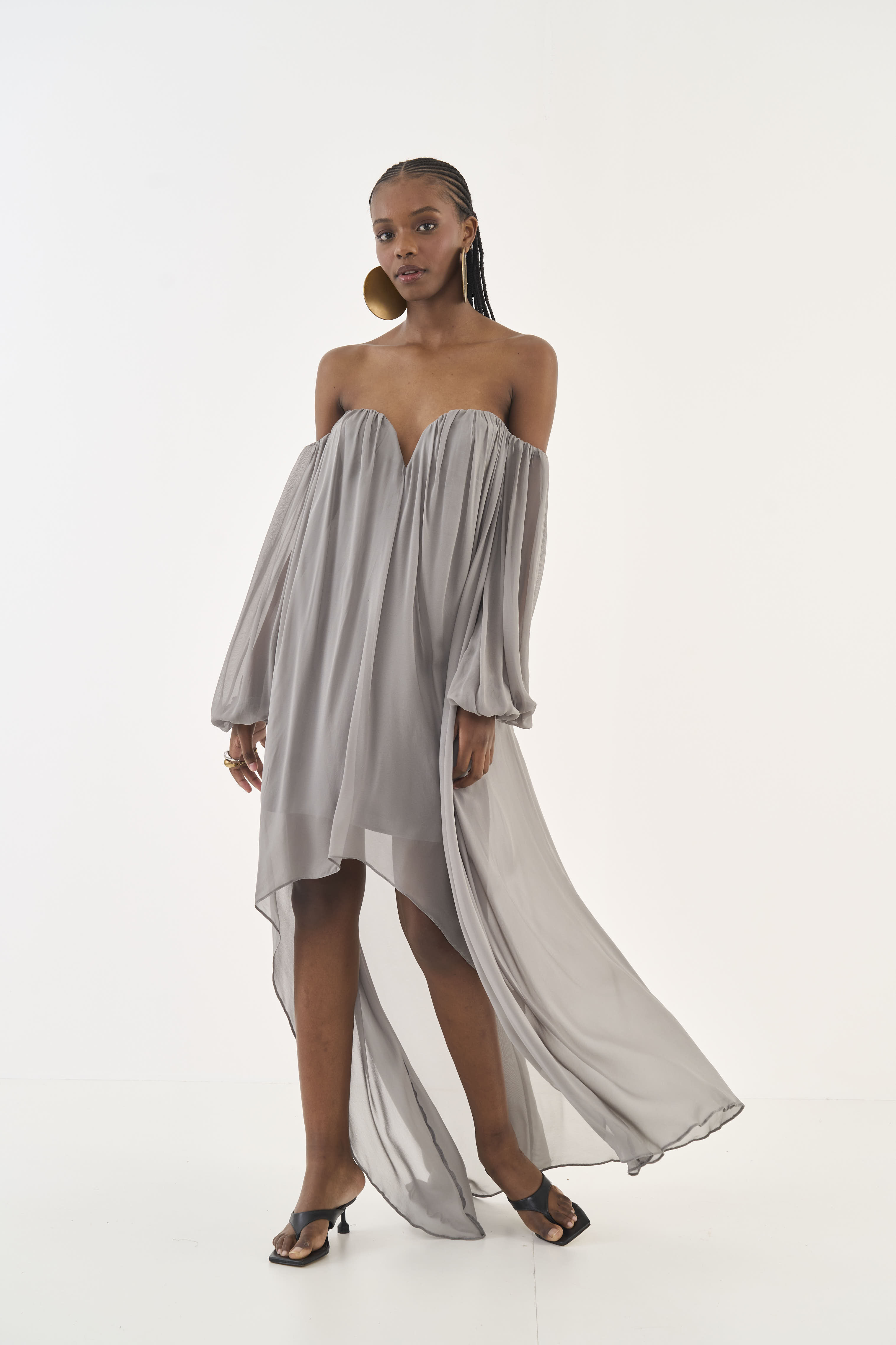 VESTIDO COLCCI P CINZA ALITA