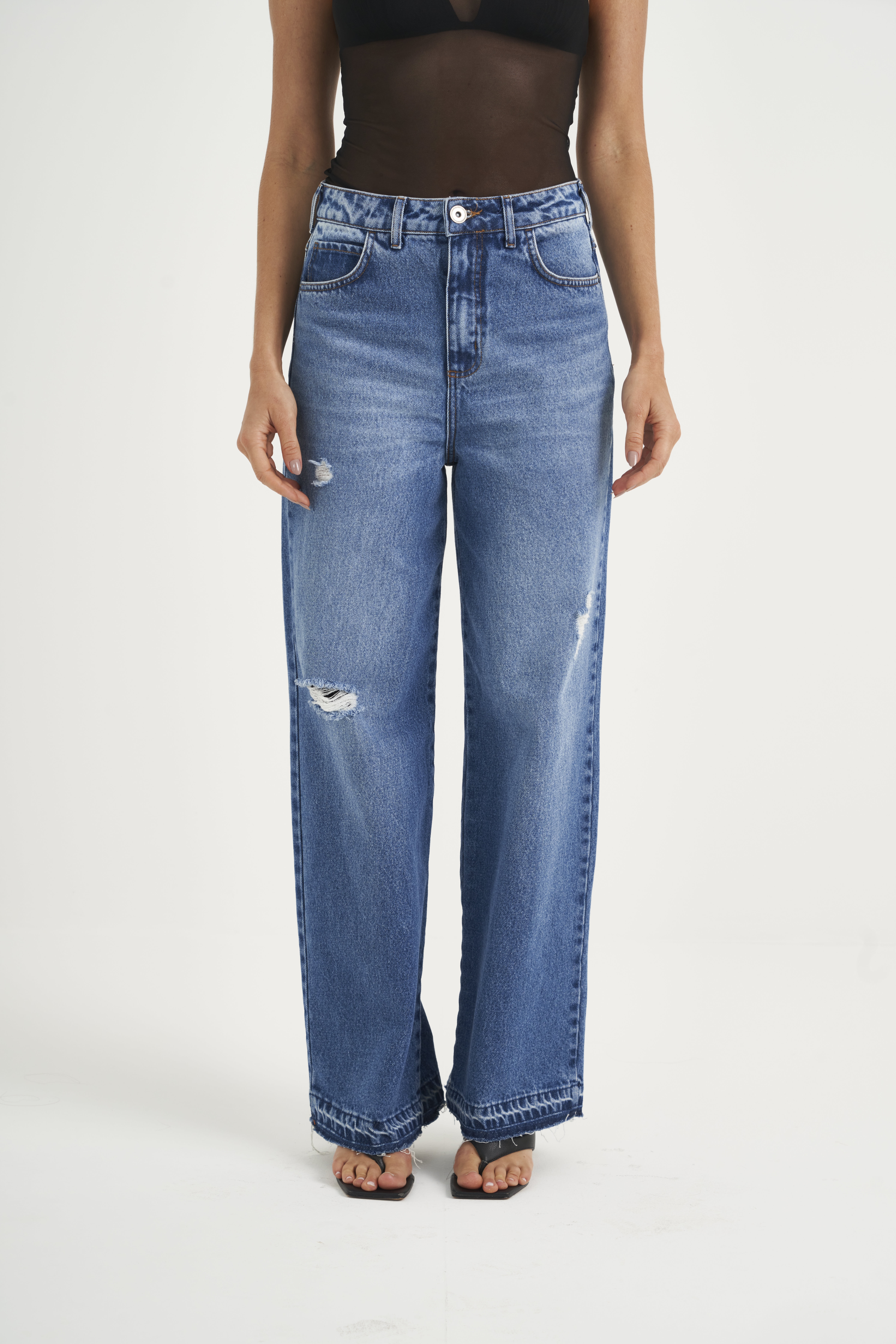 CALÇA JEANS BRUNA LOW 42 INDIGO
