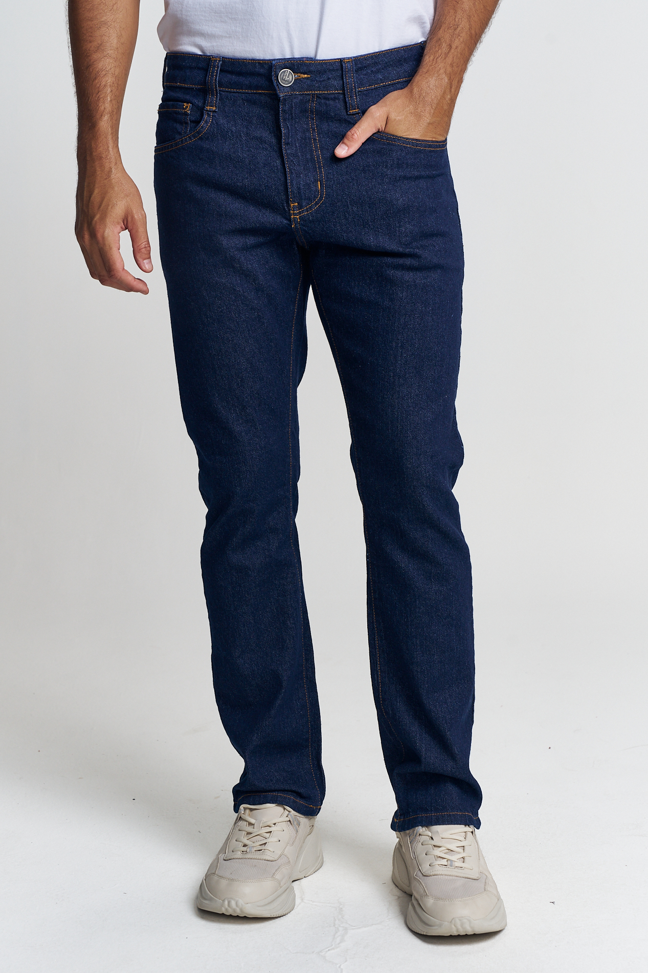 CALÇA JEANS LEO RETA 46 INDIGO
