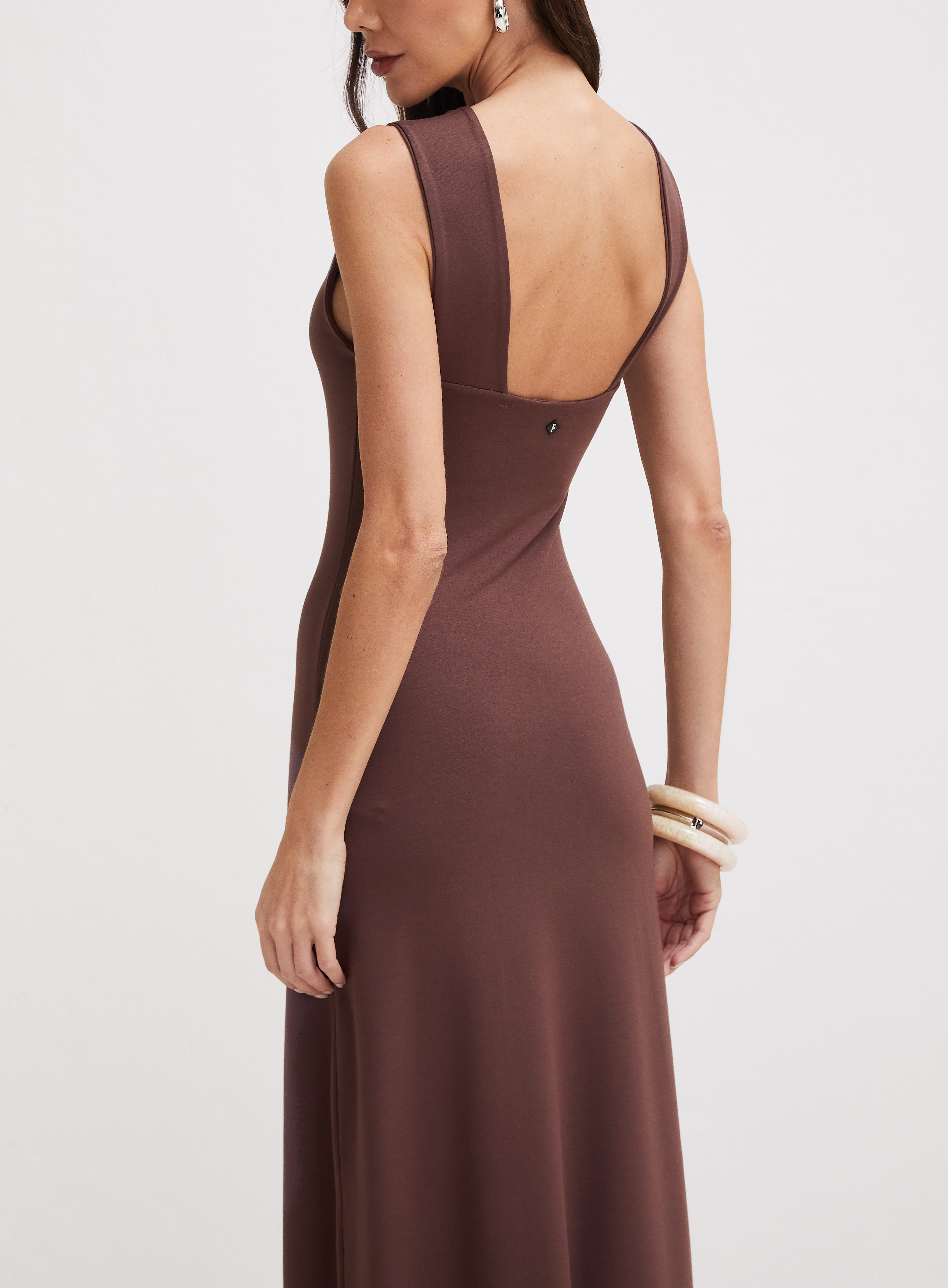 VESTIDO FORUM G MARROM BROWN SO