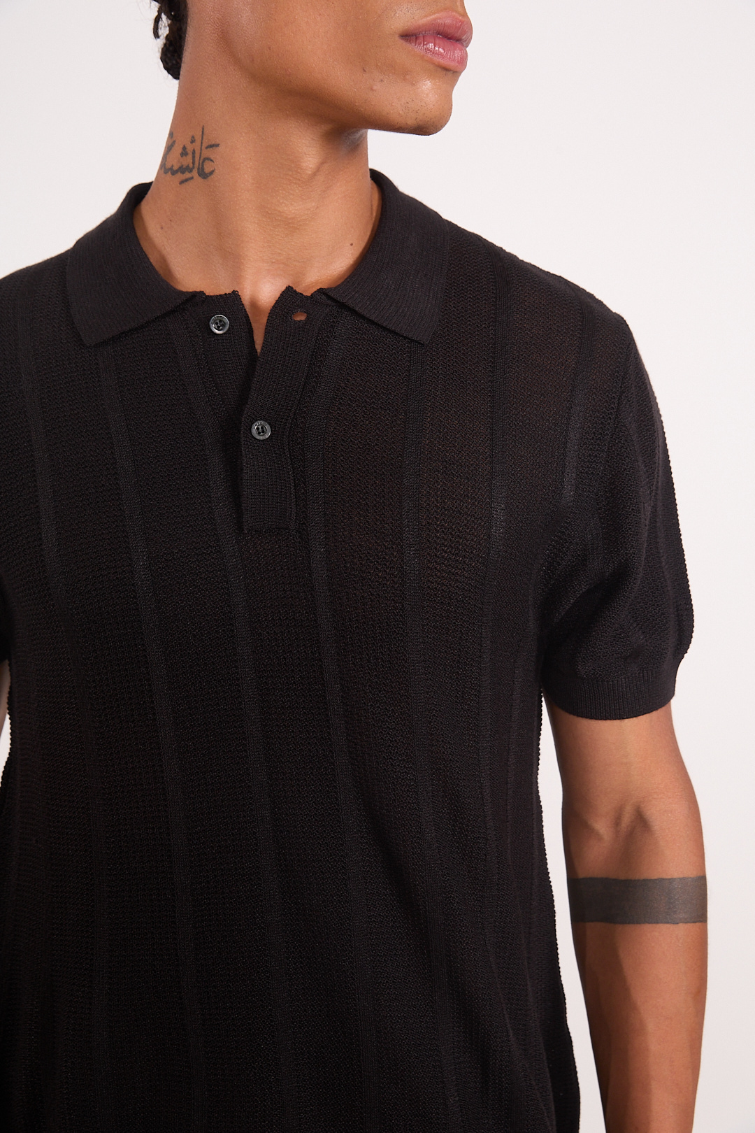 POLO TRICÔ GG PRETO