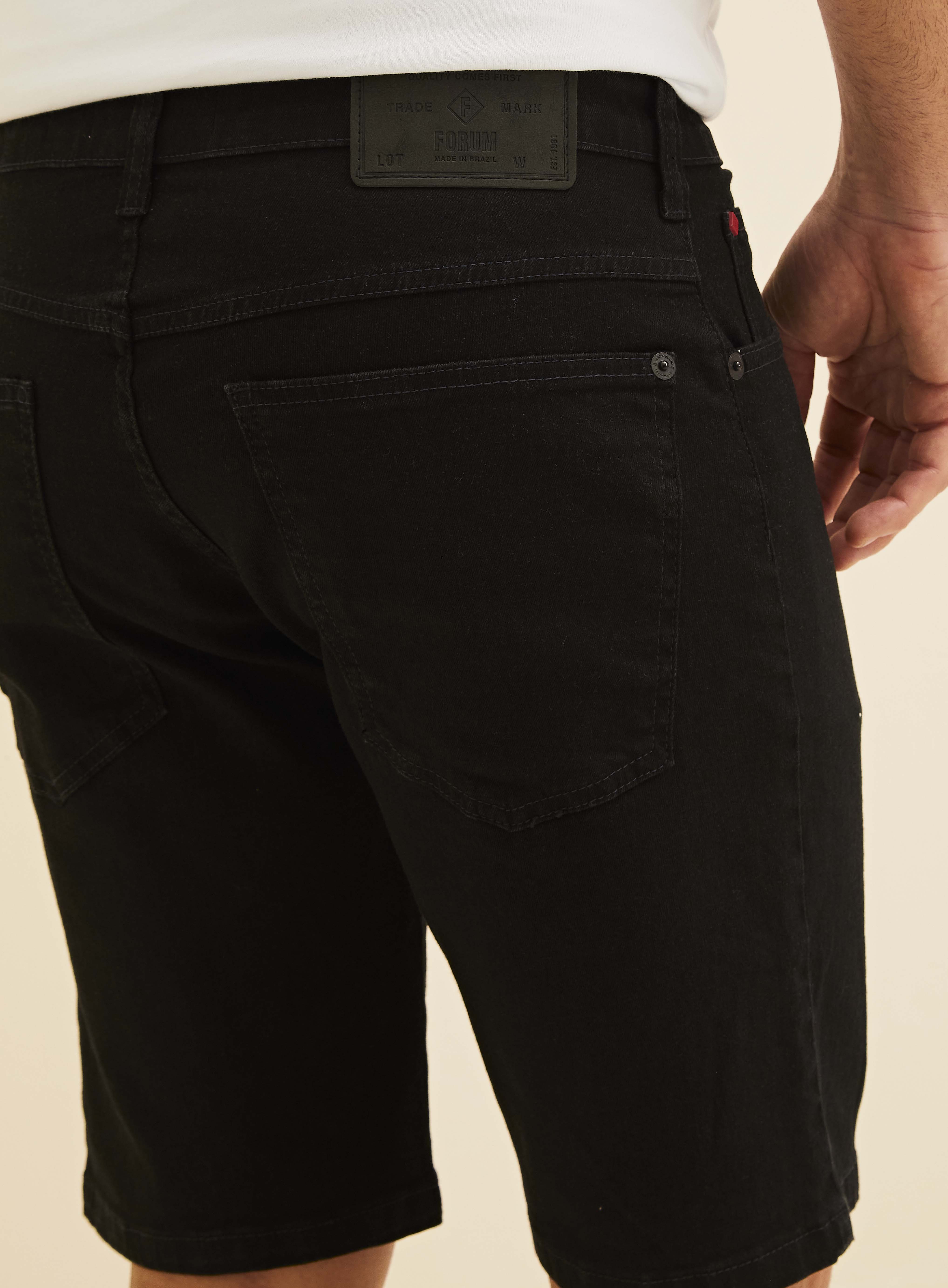 BERMUDA JEANS PAUL SLIM 38 IND.PRETO