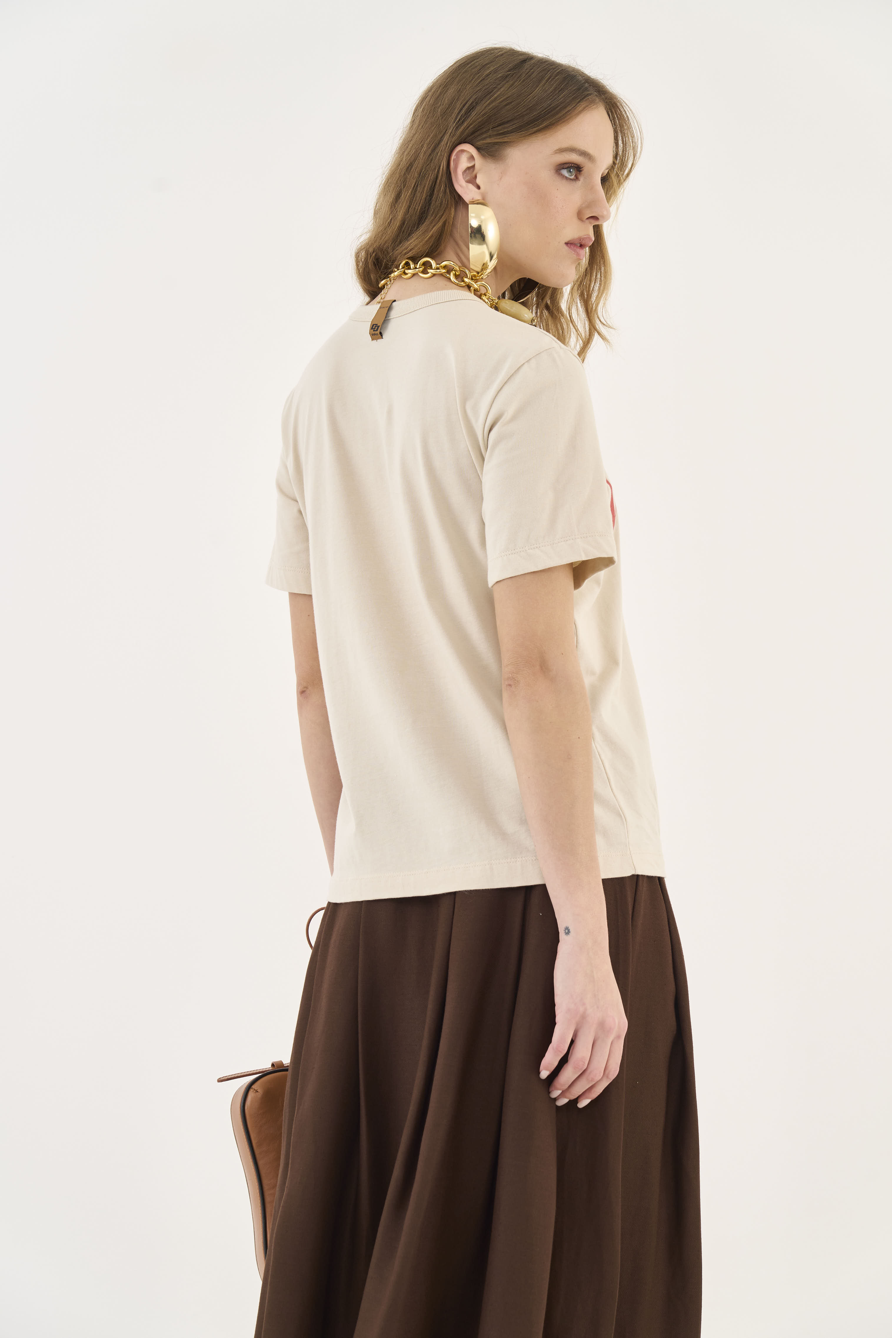 CAMISETA COLCCI P BEGE TAUPE