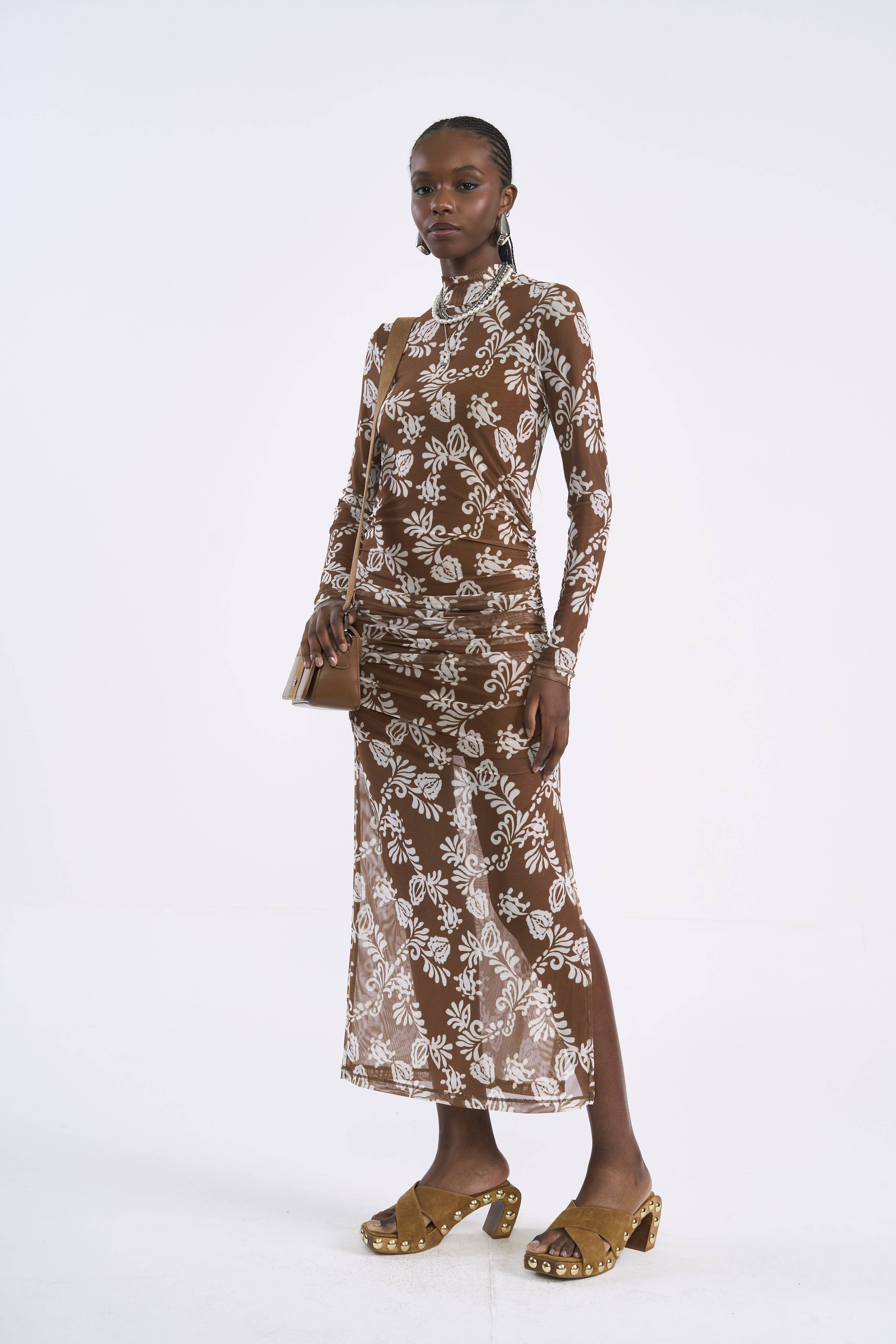 VESTIDO TULE ESTAMPADO M TERRA FLORAL