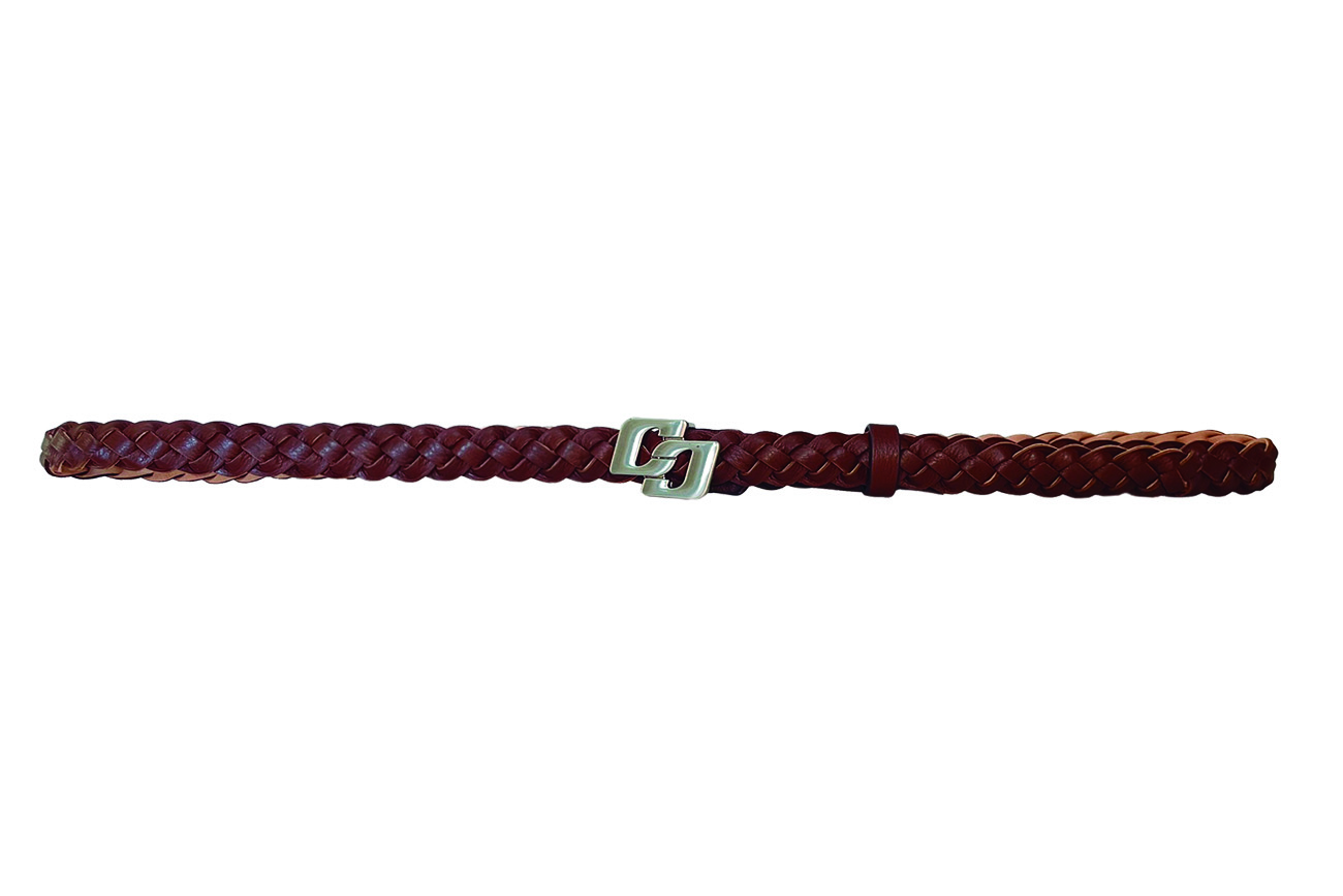 CINTO COLCCI FEM DUP C TRANÇA GRAF 80 MARROM CARV