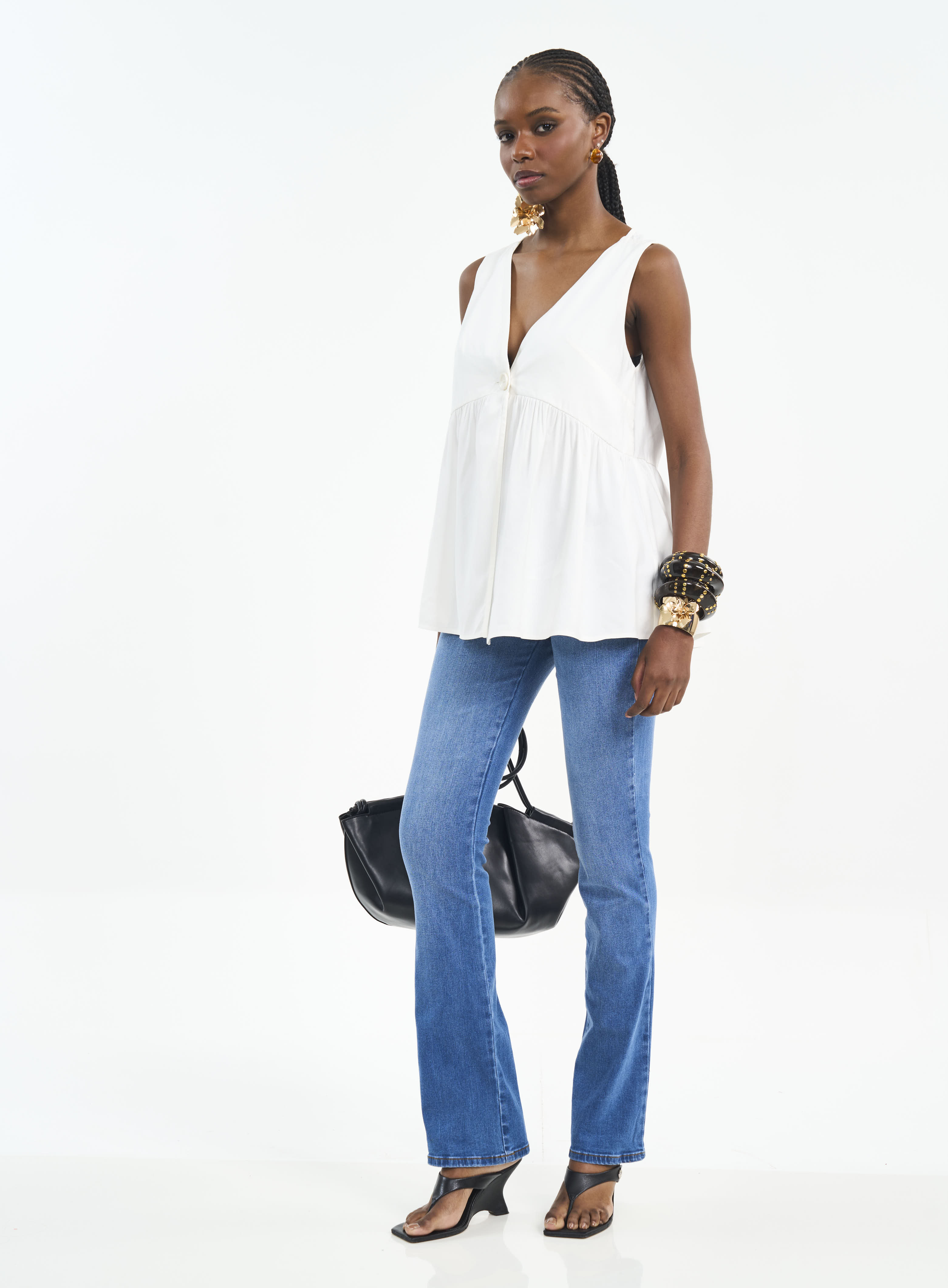 CALÇA JEANS BIA RETA 36 INDIGO