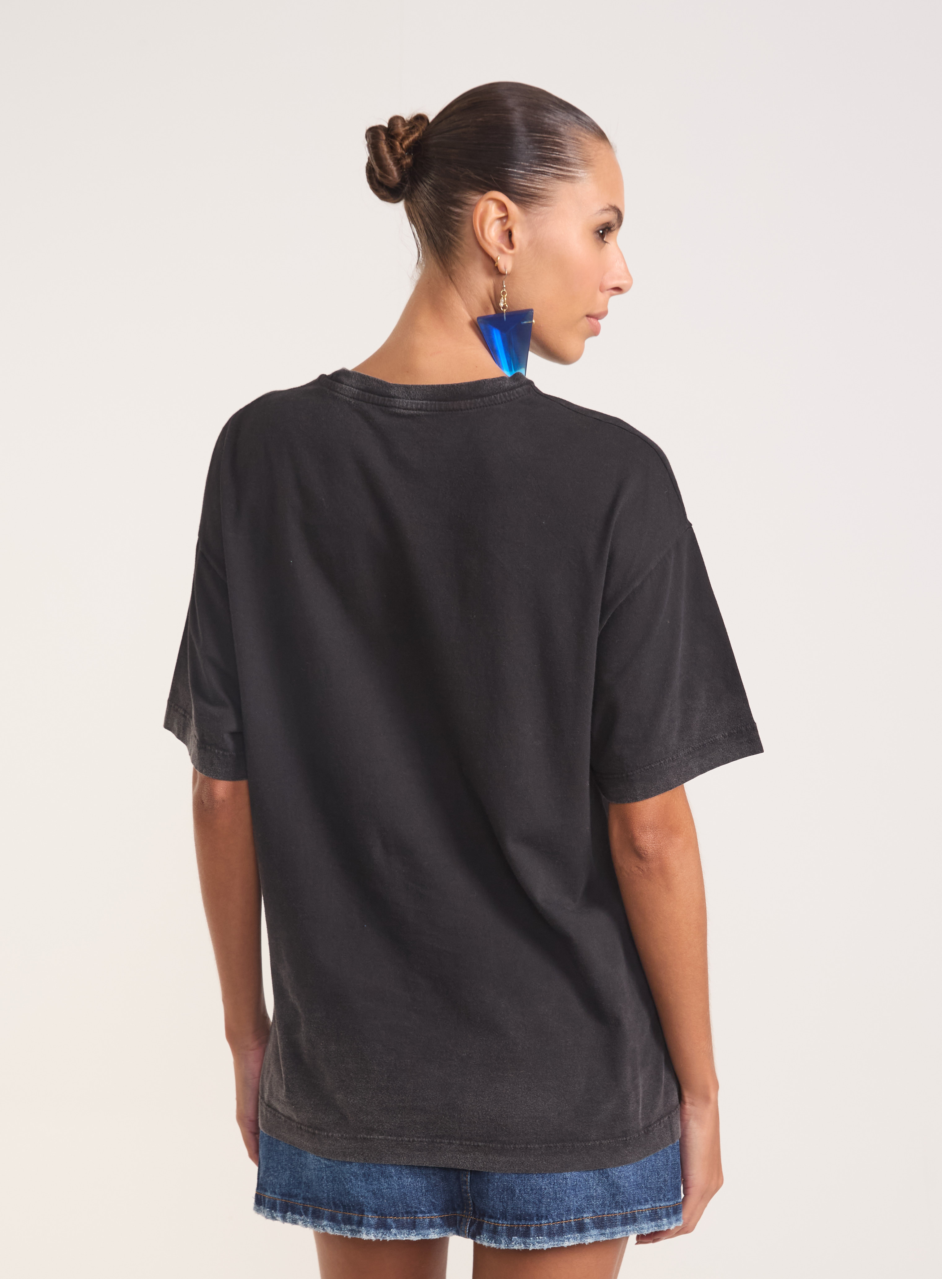 CAMISETA ESTAMPADA M PRETO